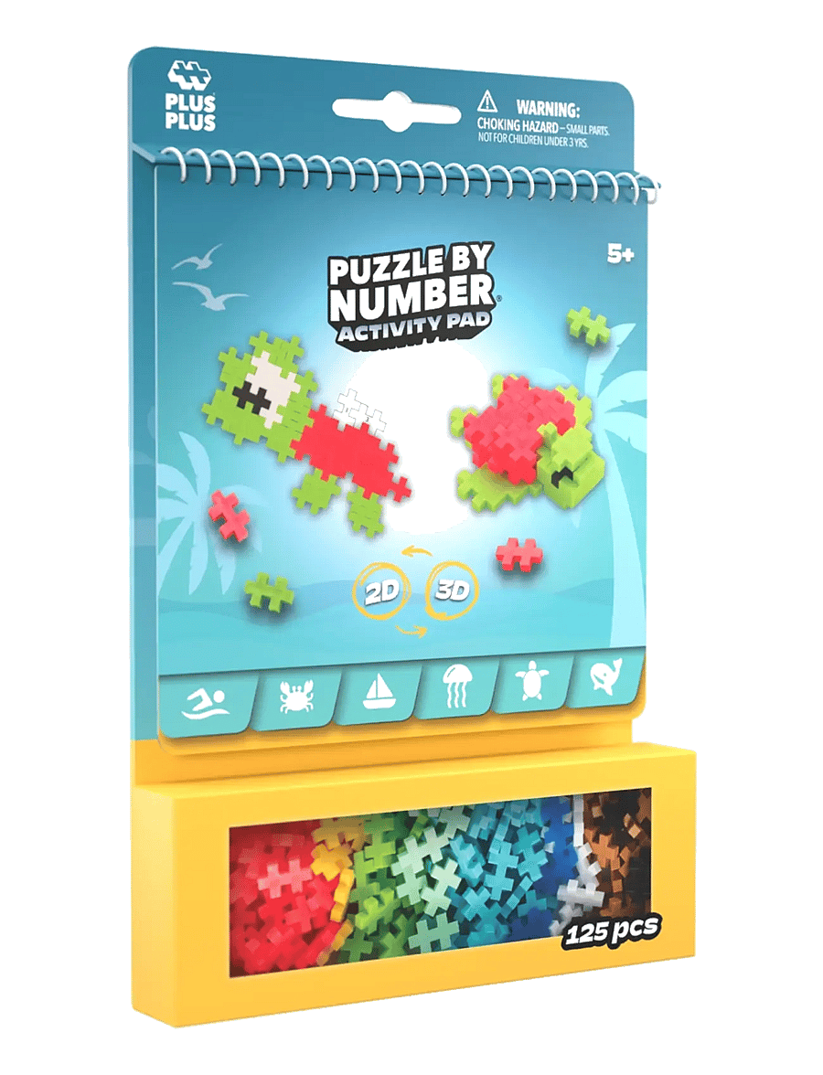 Plus-Plus - Plus-Plus Activity Pad – Ocean - byggklossar - mix - 3