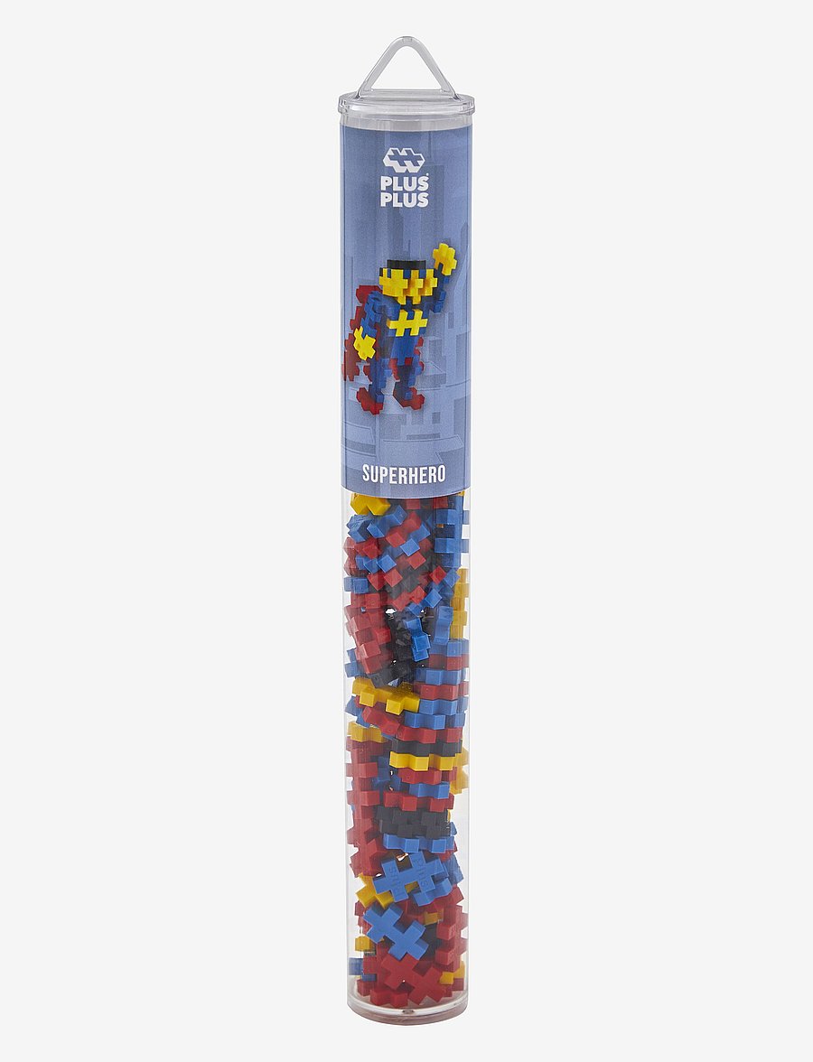 Plus-Plus - Plus-Plus Superhero / 100 pcs Tube - byggsatser - mix - 1