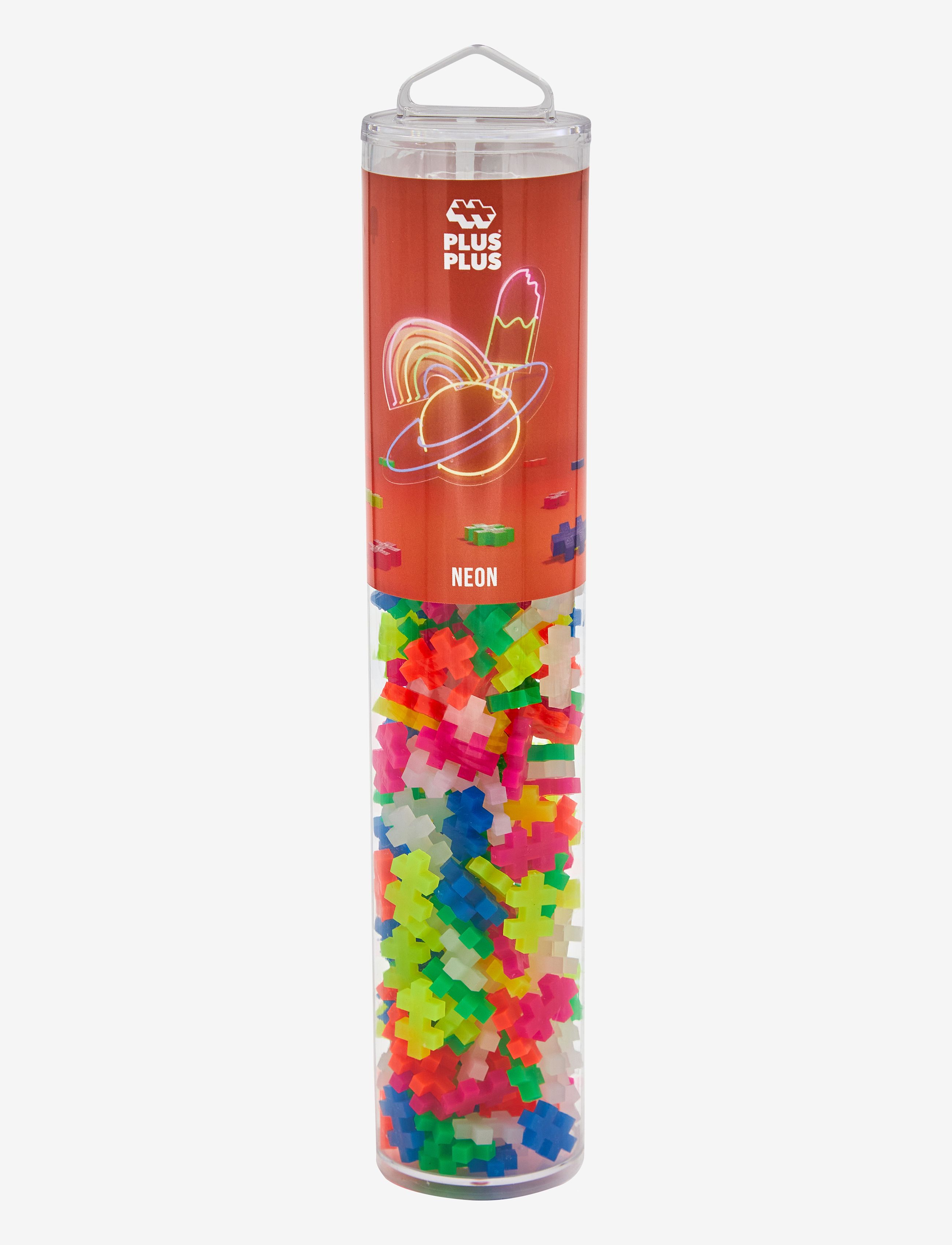 Plus-Plus Neon Mix / 240 Pcs / Tube, Børn, Building Blocks, Multi/mønstret, Str: ONE SIZE