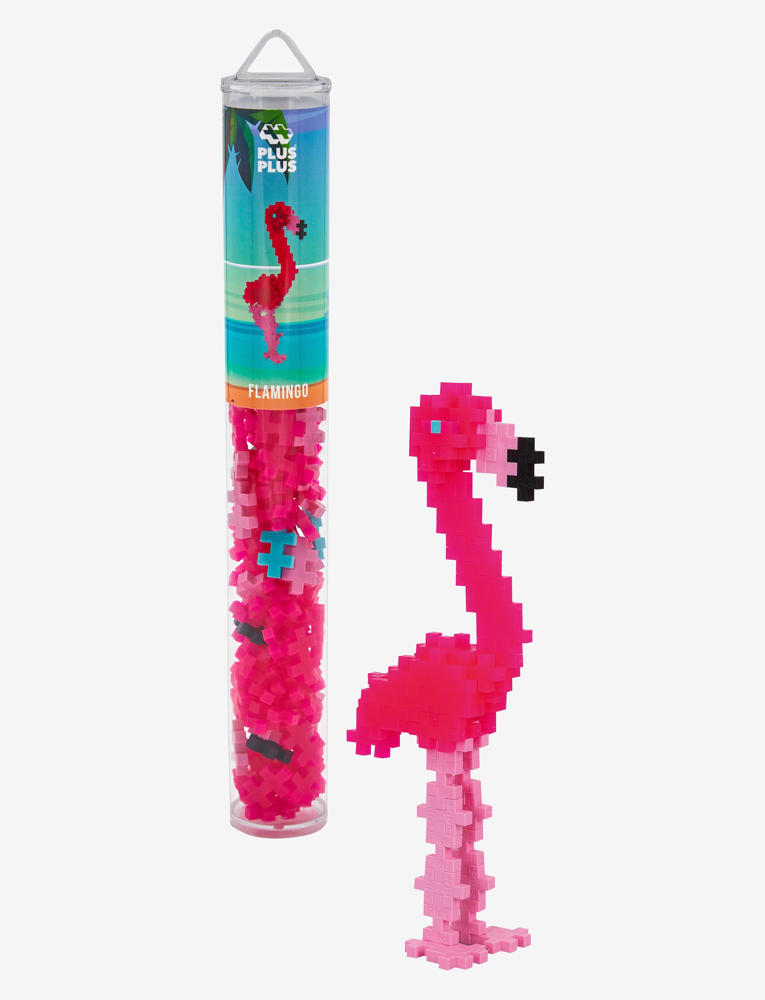Plus-Plus Plus-Plus Flamingo / 100 Pcs Tube, One Size, Multi/patterned, Byggesæt Og -Klodser > Byggesæt, Børn