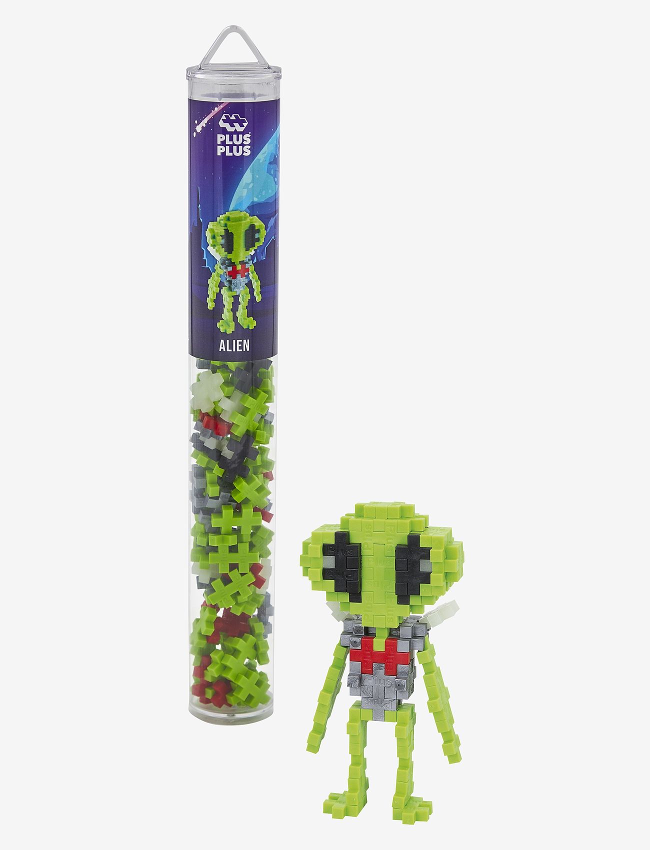 Plus-Plus - Plus-Plus Alien / 100 pcs Tube - byggesæt - mix - 0
