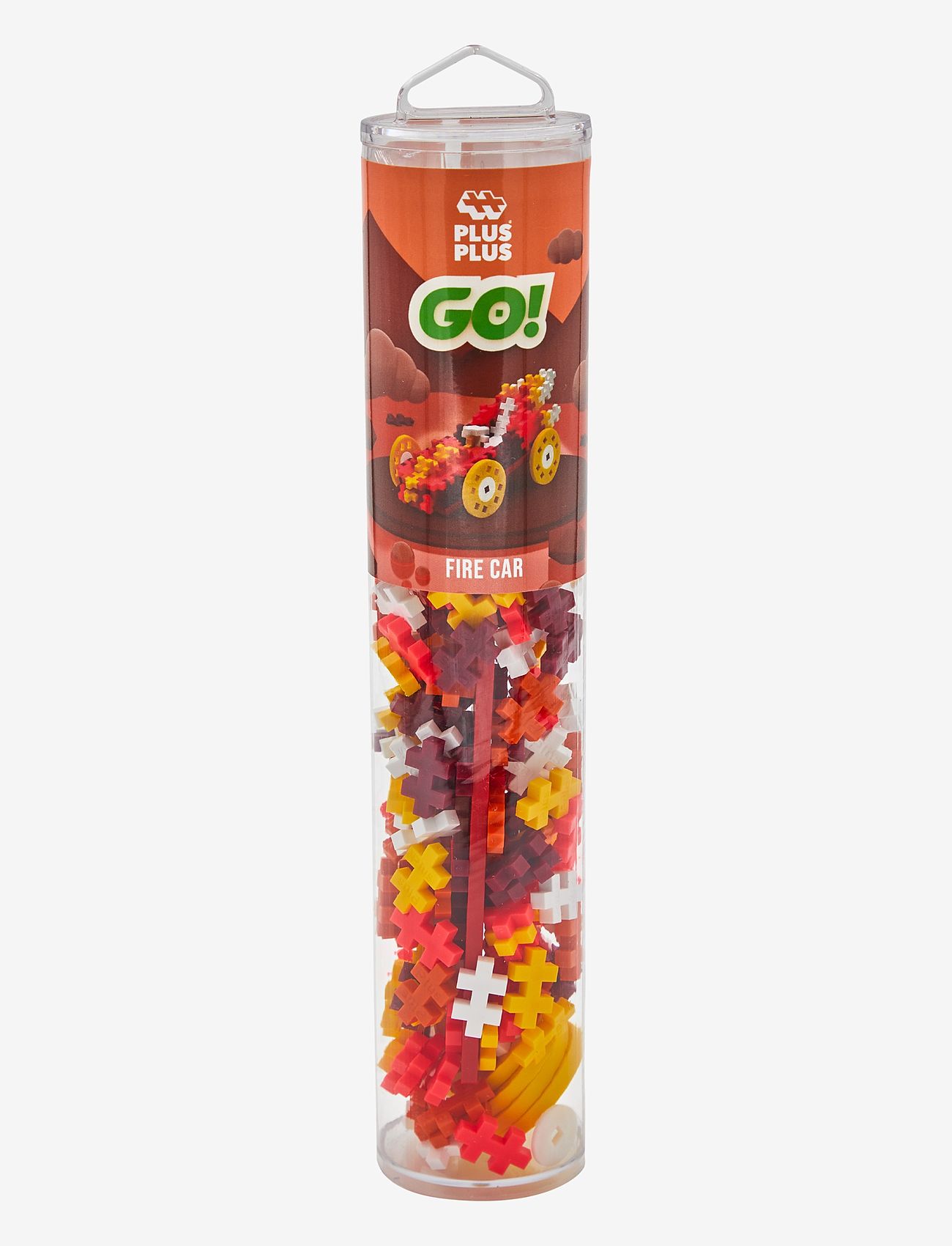 Plus-Plus - Color Cars Fire 200 pcs Tube - byggesæt - multi - 2