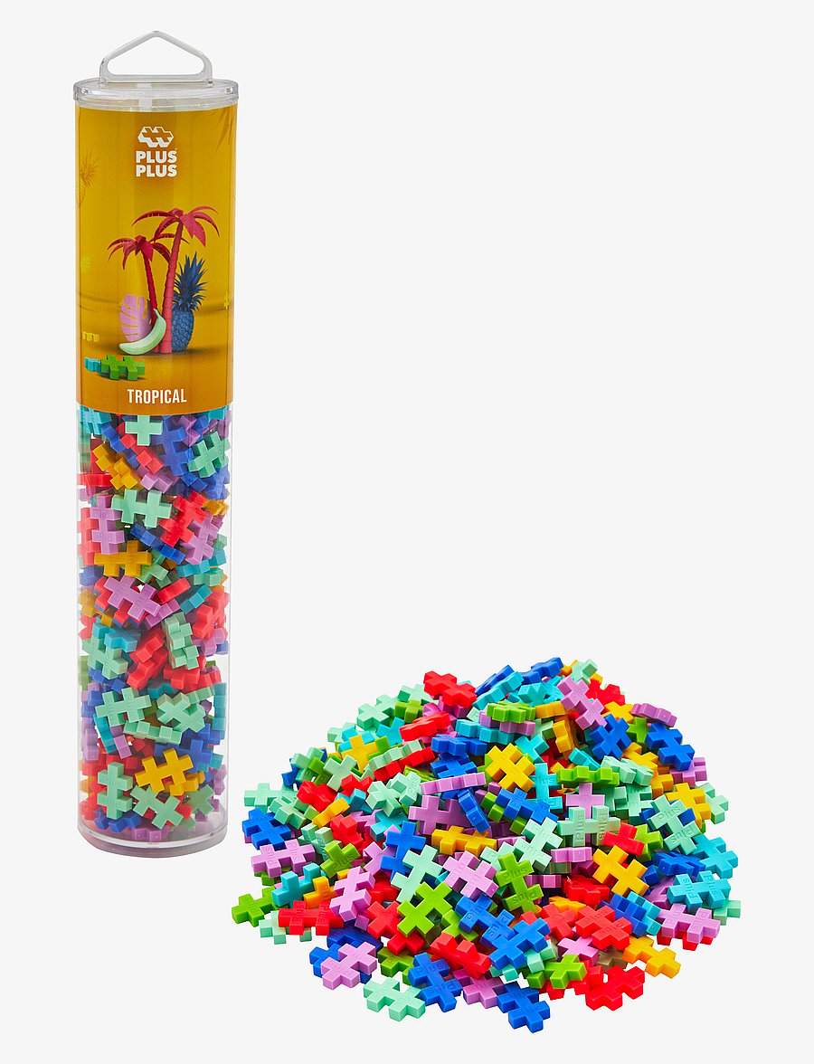 Plus-Plus - Tropical mix 240 pcs Tube - byggesett - multi - 1
