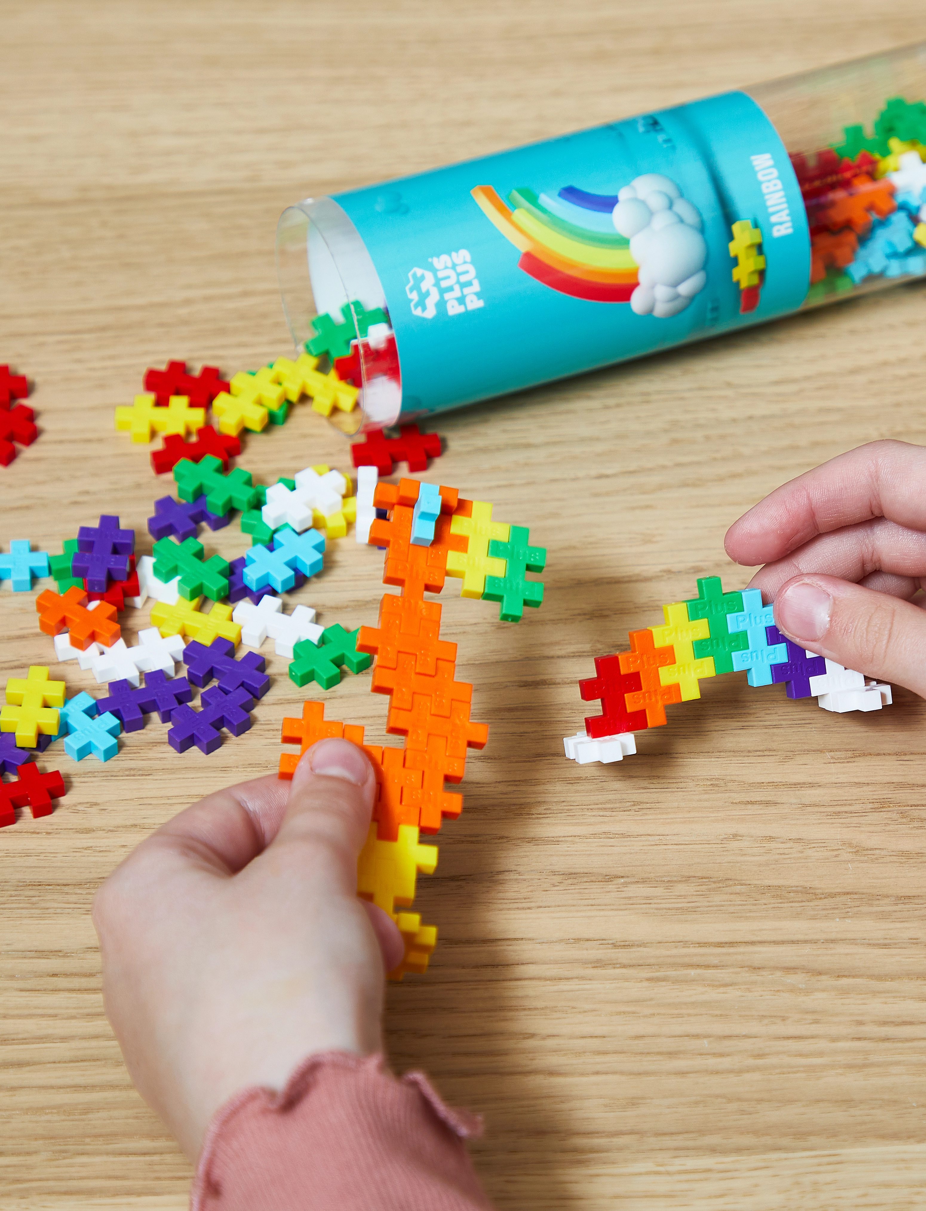 Plus-Plus Rainbow Color Mix 240 Pcs Tube, One Size, Multi/patterned, Byggesæt Og -Klodser > Byggesæt, Børn