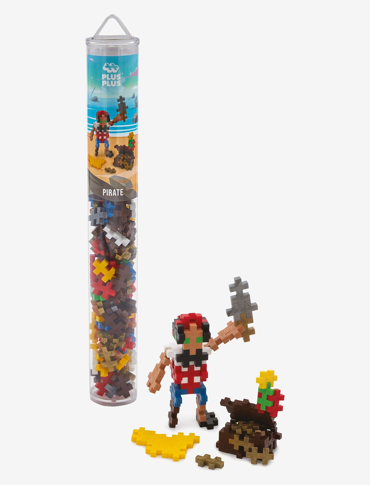 Plus-Plus - Plus-Plus Pirate / 100 pcs Tube - byggsatser - mix - 0