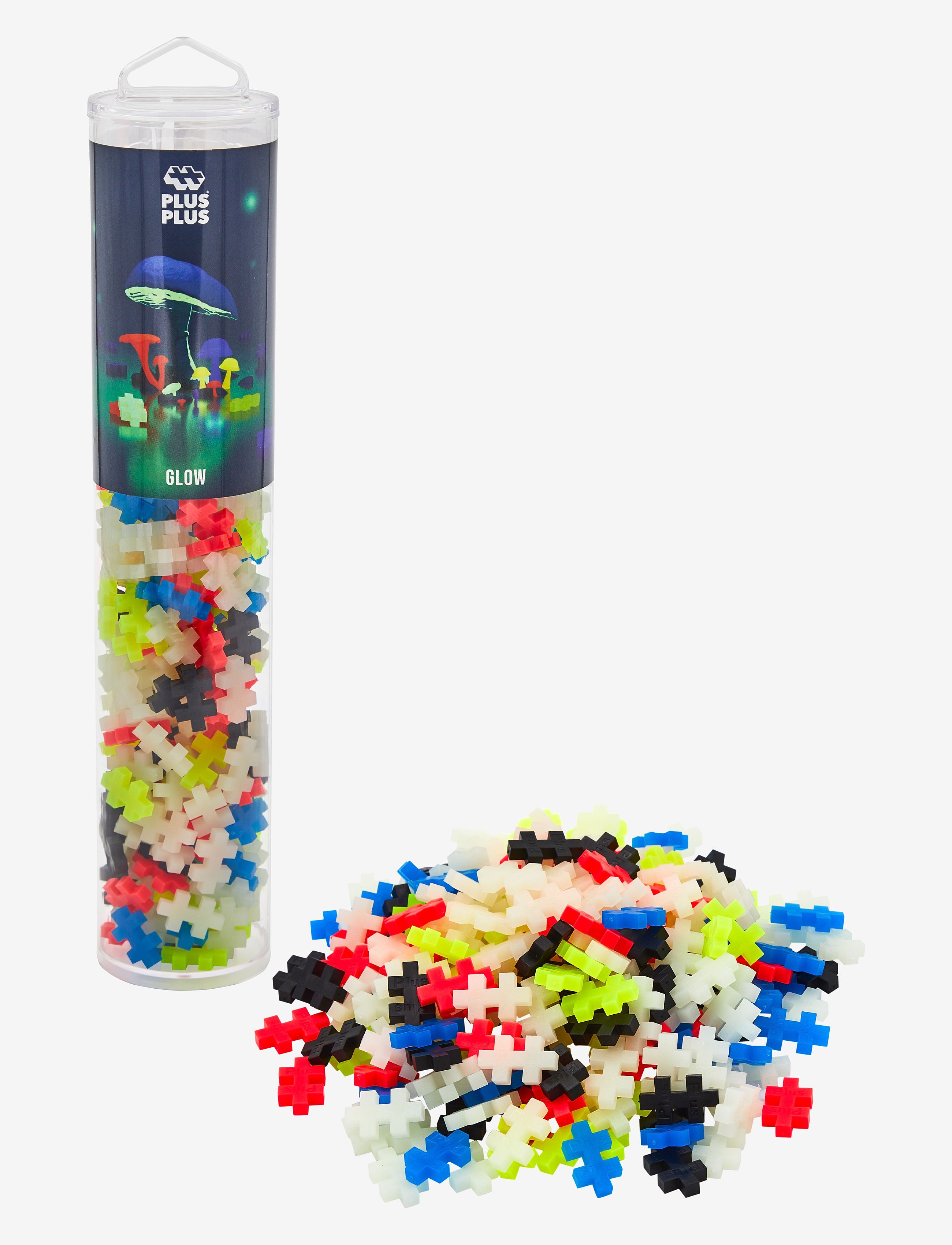 Plus-Plus Plus-Plus Glow Mix / 240 Pcs Tube, One Size, Multi/patterned, Byggesæt Og -Klodser > Byggesæt, Børn