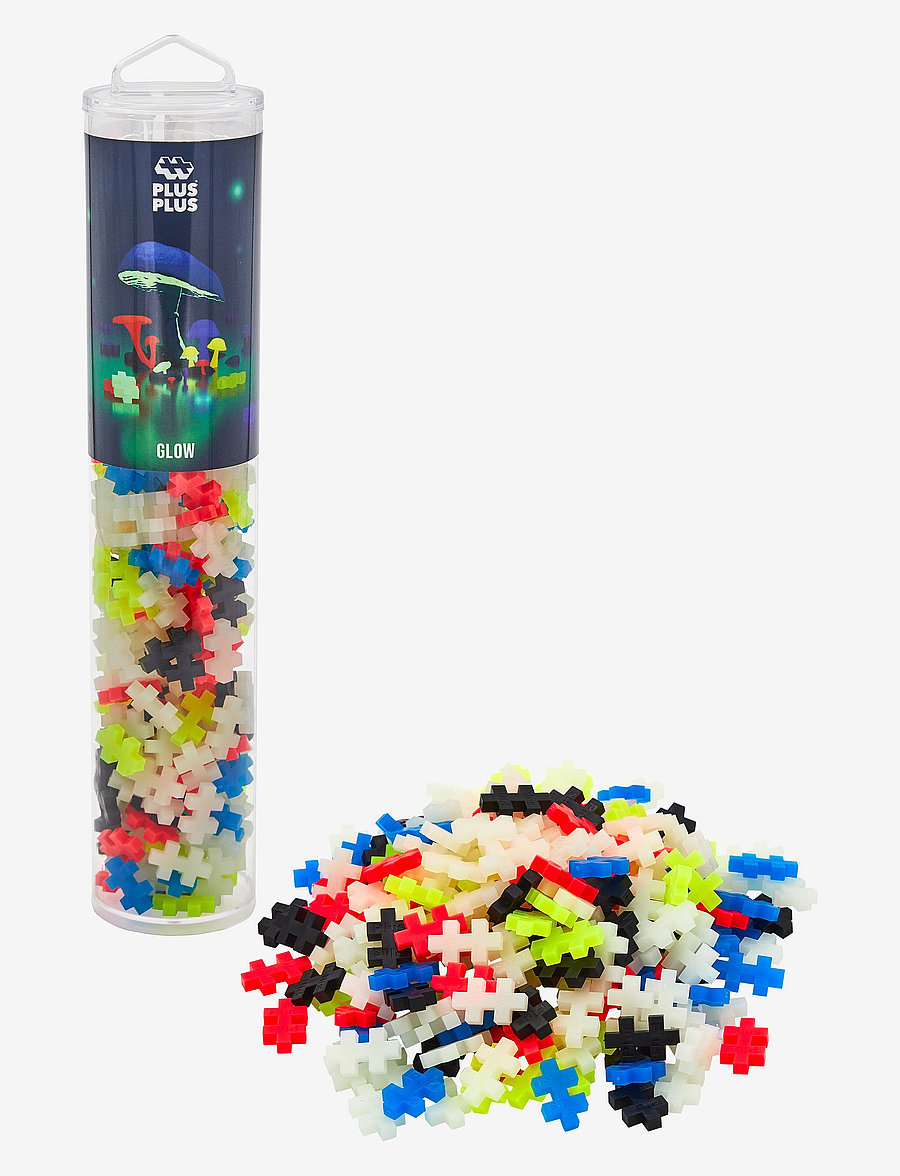 Plus-Plus - Plus-Plus Glow mix / 240 pcs Tube - byggsatser - mix - 0