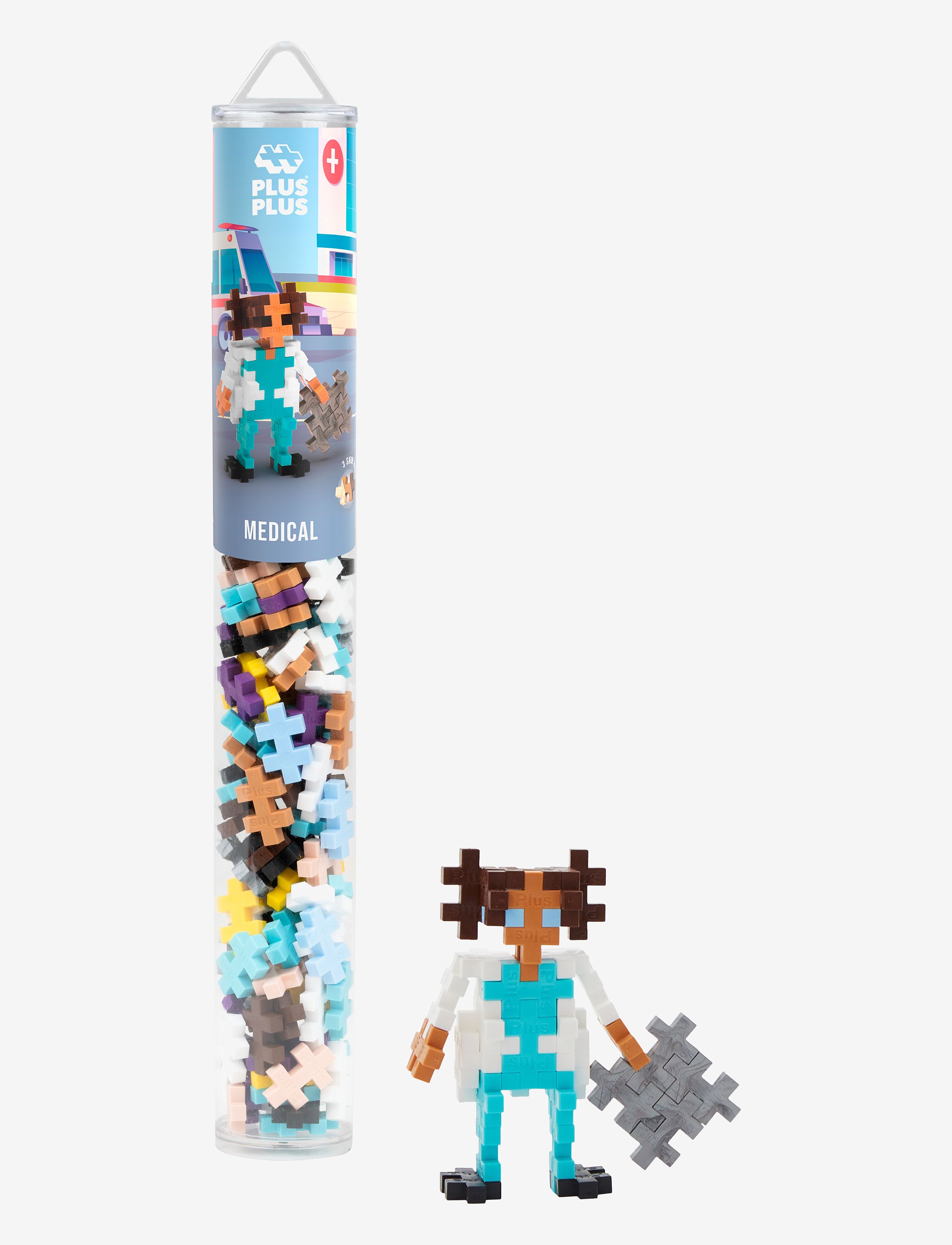 Plus-Plus Plus-Plus Medical / 100 Pcs Tube, One Size, Multi/patterned, Byggesæt Og -Klodser > Byggesæt, Børn