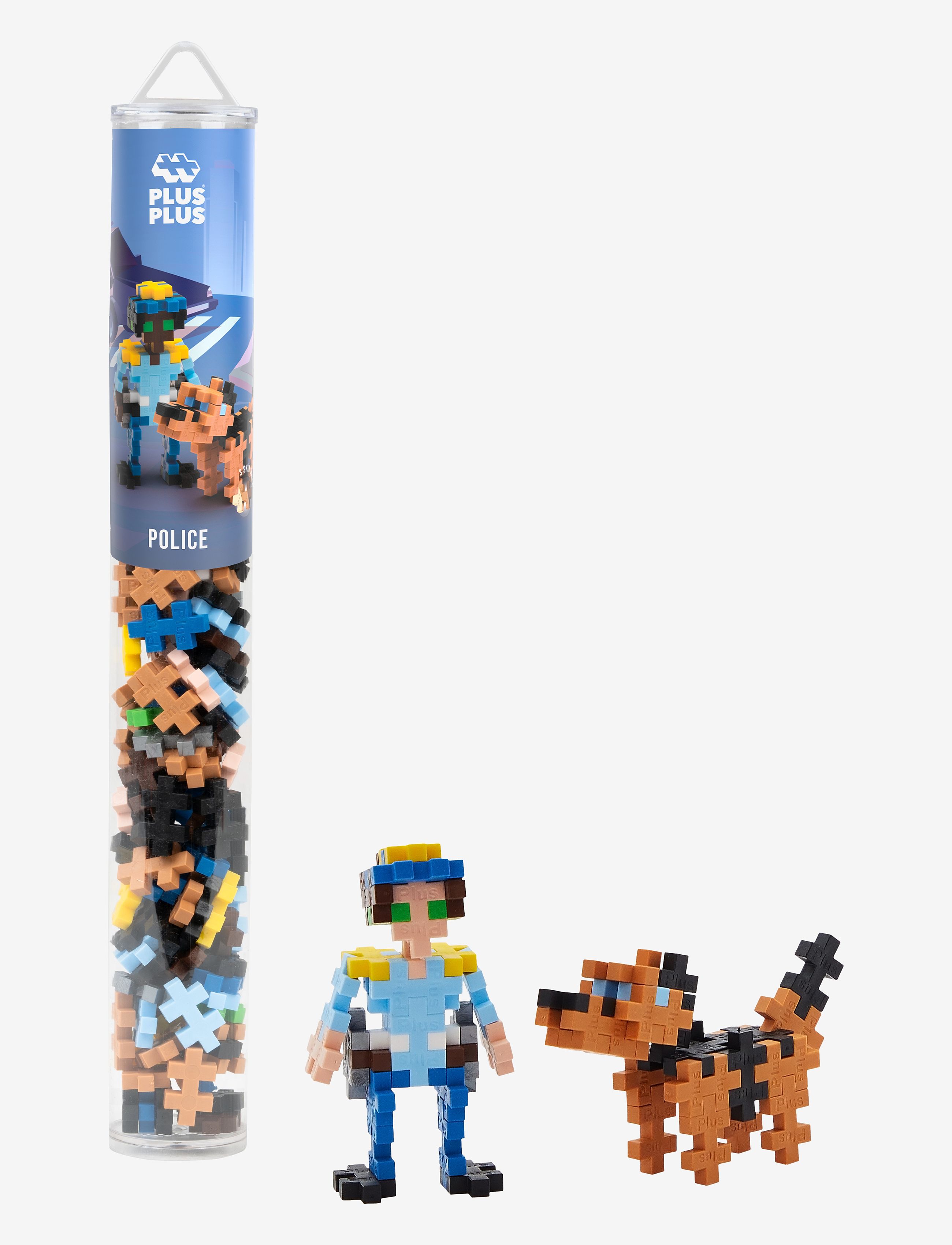 Plus-Plus Plus-Plus Police / 100 Pcs Tube, One Size, Multi/patterned, Byggesæt Og -Klodser > Byggesæt, Børn
