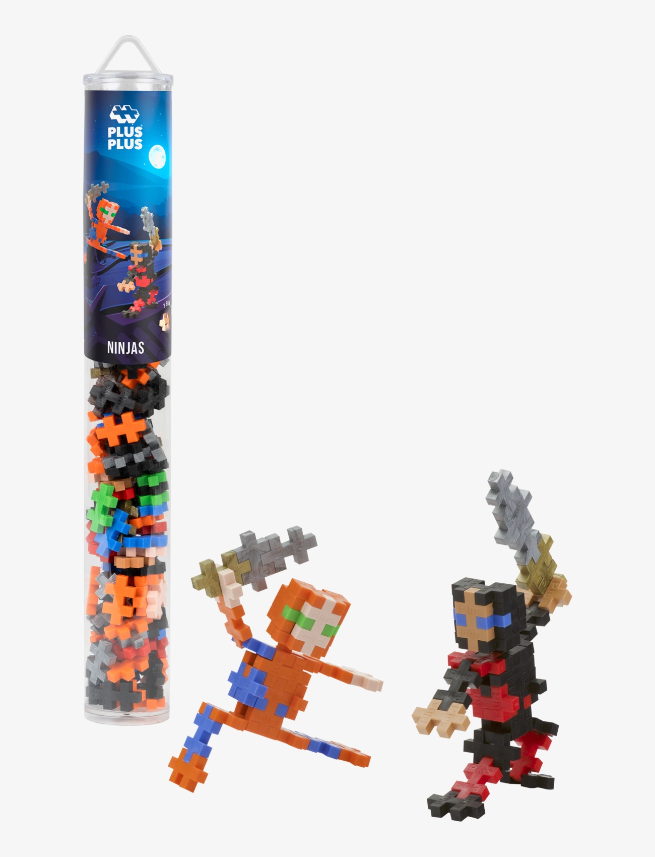 Plus-Plus Plus-Plus Ninjas / 100 Pcs Tube, One Size, Multi/patterned, Byggesæt Og -Klodser > Byggesæt, Børn