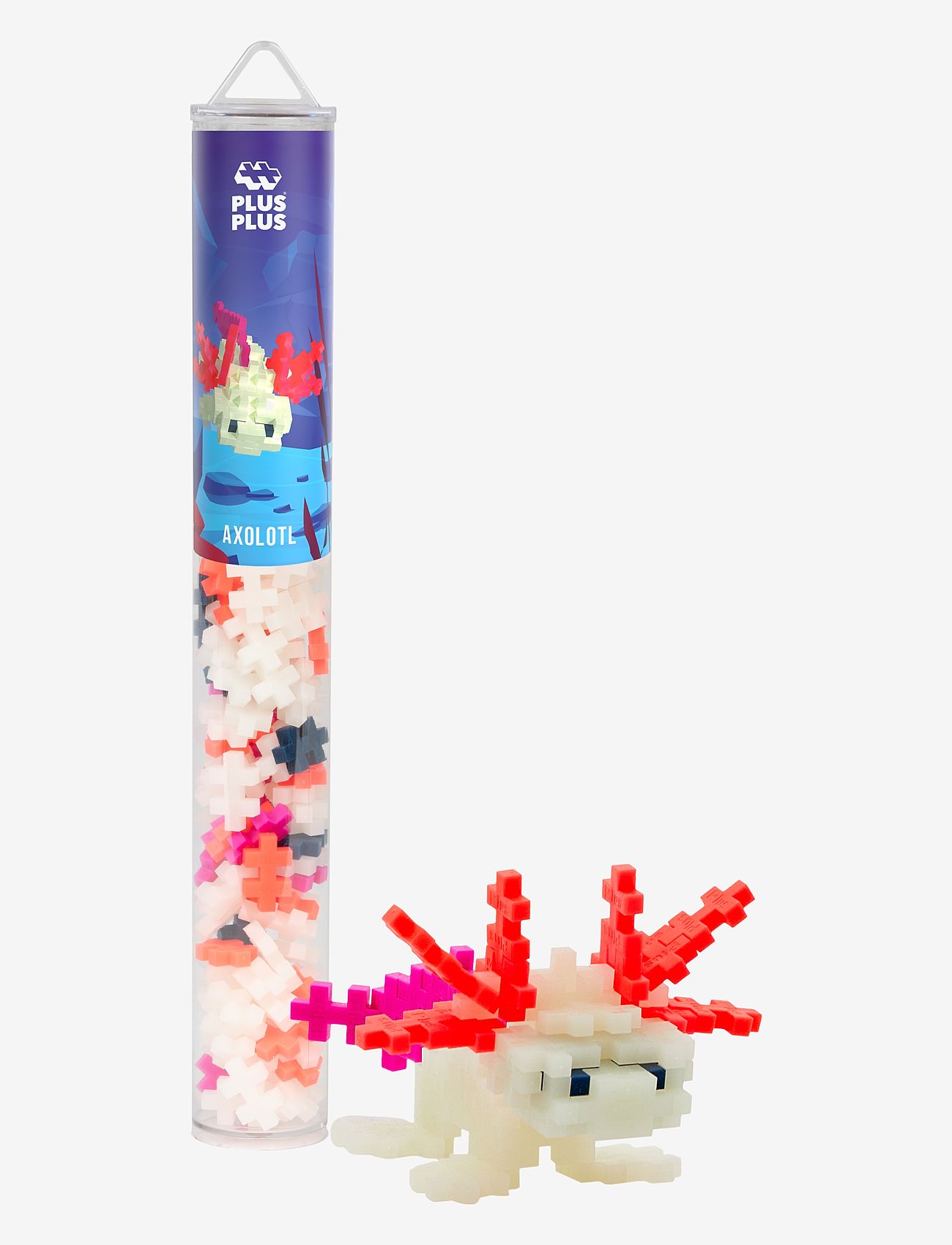 Plus-Plus - Plus-Plus Axolotl / 100 pcs Tube - byggesæt - mix - 0