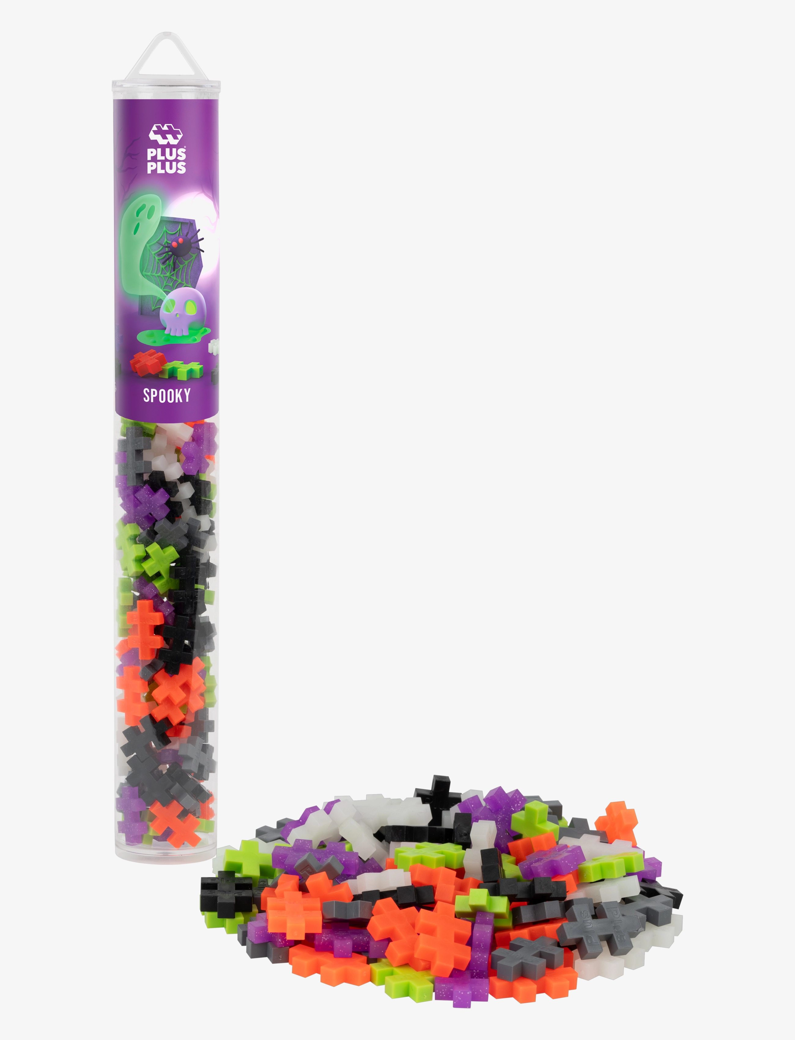 Plus-Plus Spooky mix / 100 pcs Tube - SPOOKY MIX / 100 PCS TUBE