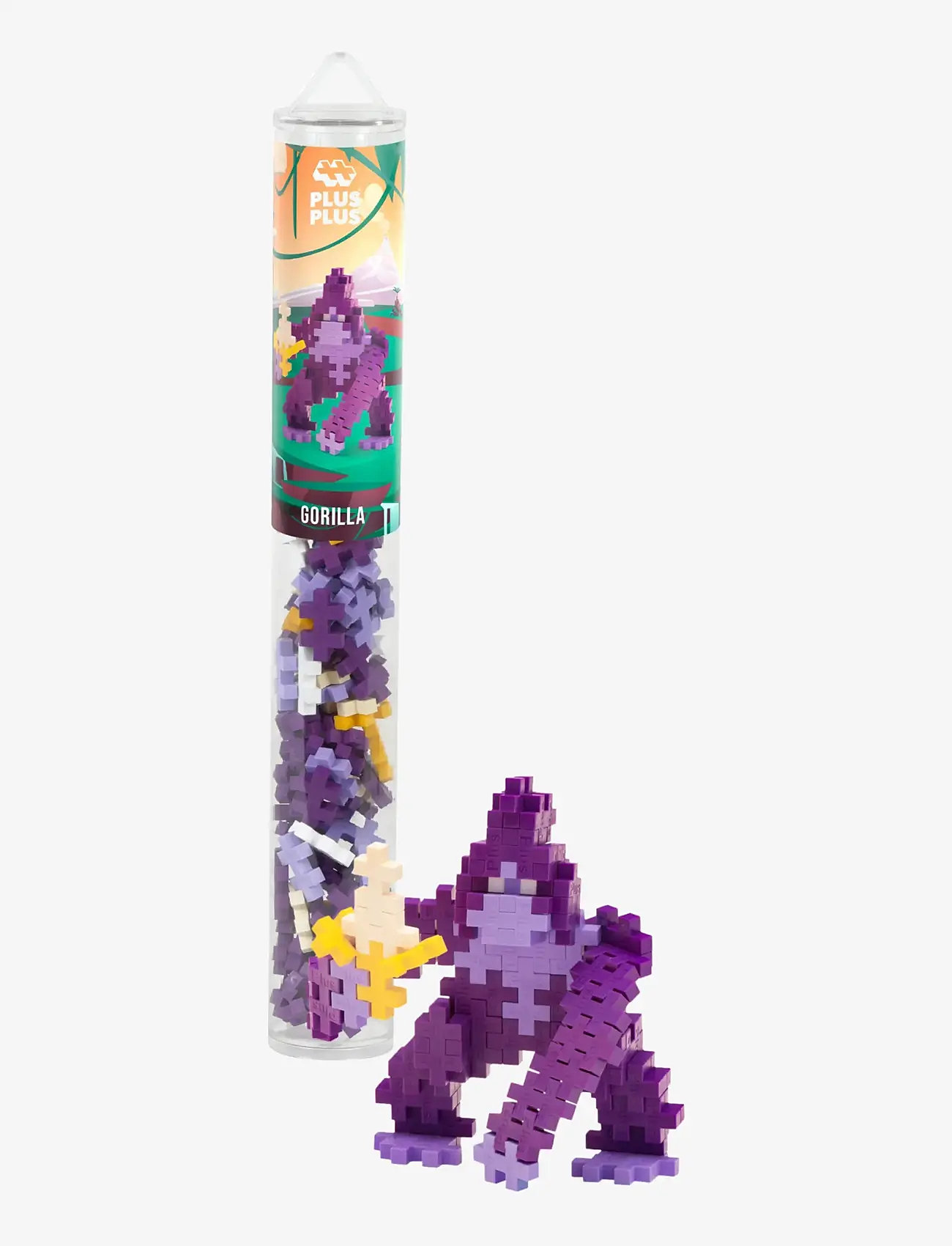 Plus-Plus - Plus-Plus Gorilla / 100 pcs Tube - byggeklodser - mix - 0