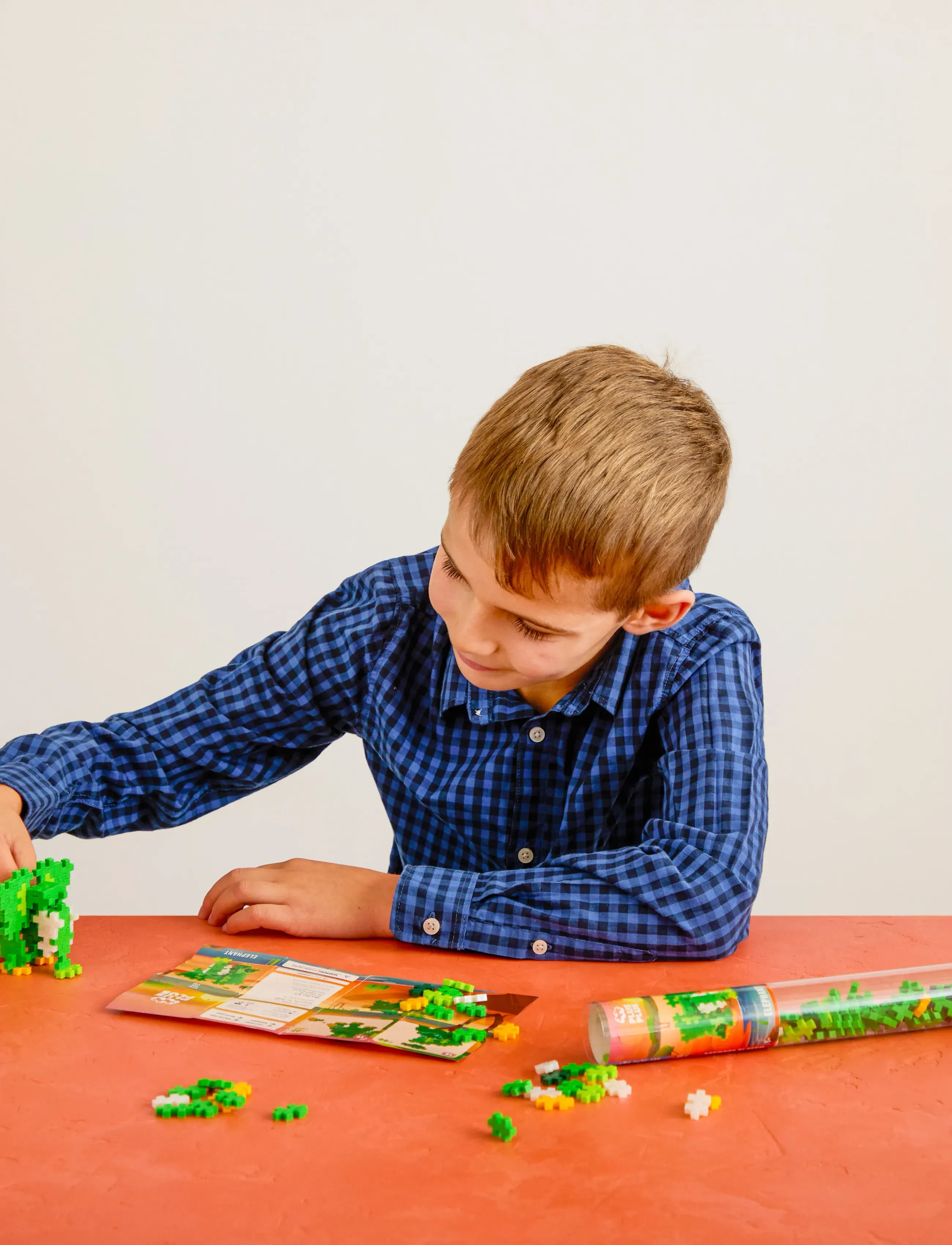 Plus-Plus Plus-Plus Elephant / 100 Pcs Tube, One Size, Green, Byggesæt Og -Klodser > Byggesæt, Børn