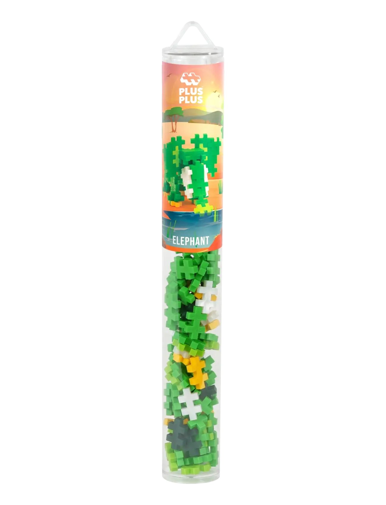 Plus-Plus - Plus-Plus Elephant / 100 pcs Tube - byggesæt - mix - 4