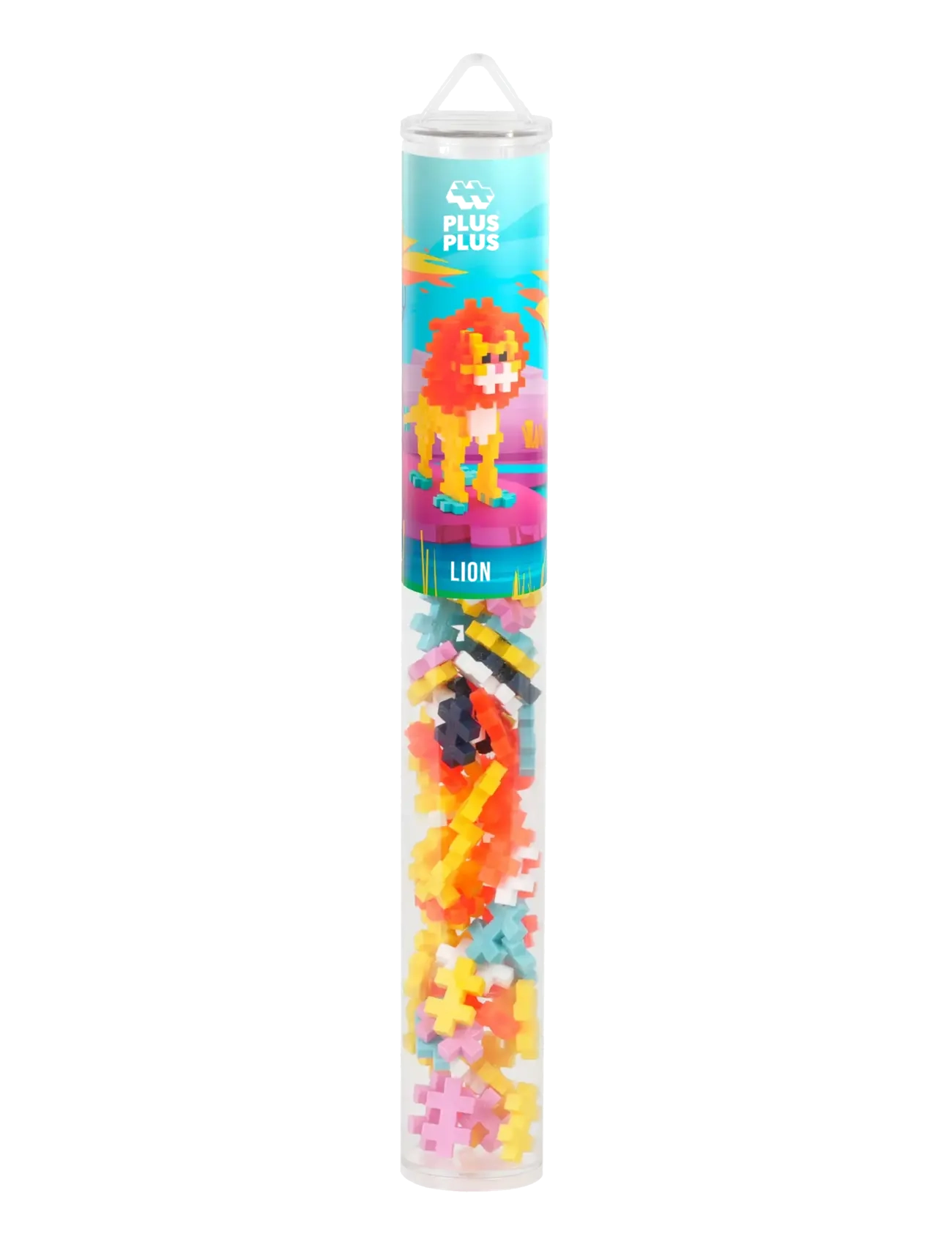 Plus-Plus - Plus-Plus Lion / 100 pcs Tube - byggklossar - mix - 4