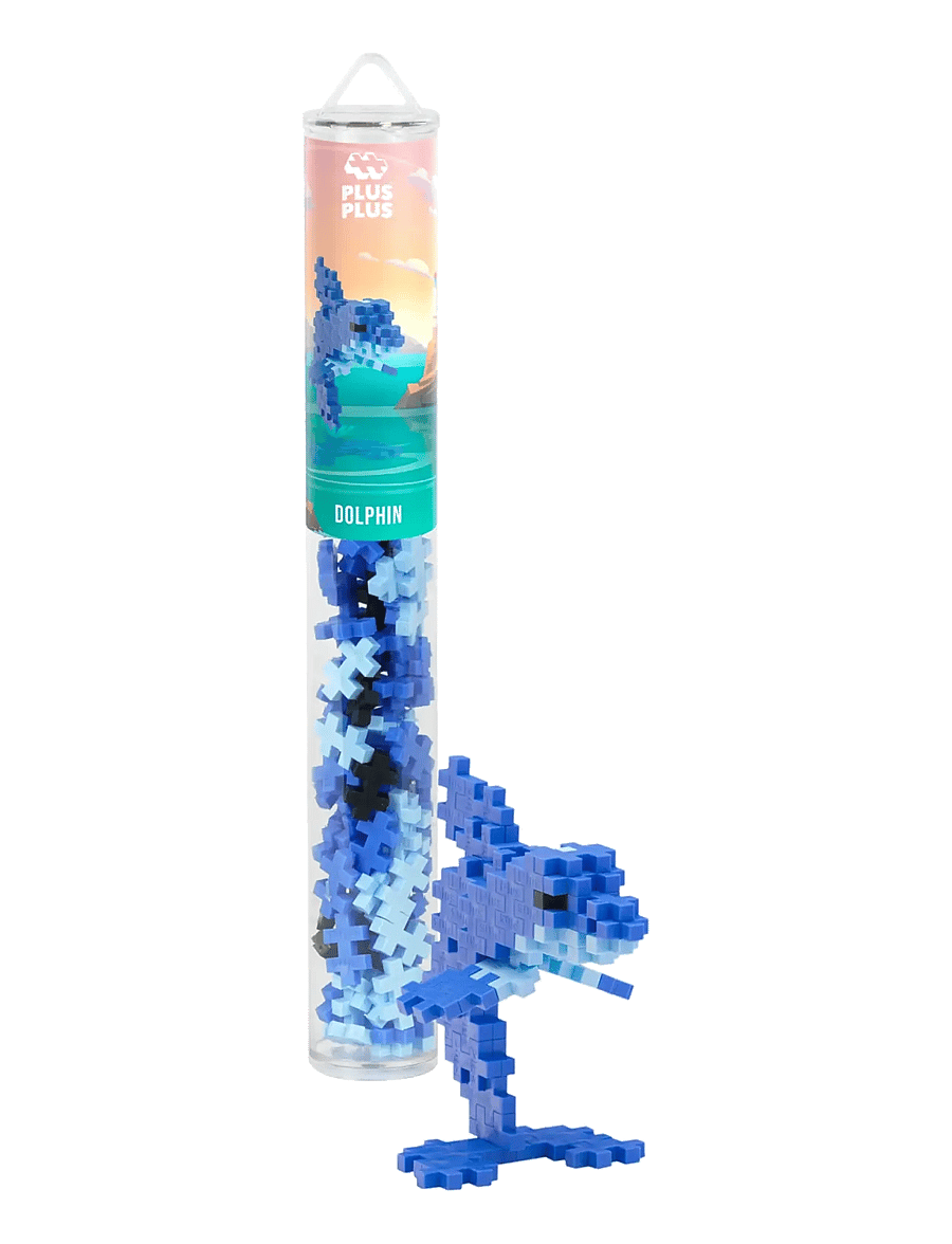 Plus-Plus - Plus-Plus Dolphin / 100 pcs Tube - byggsatser - mix - 1