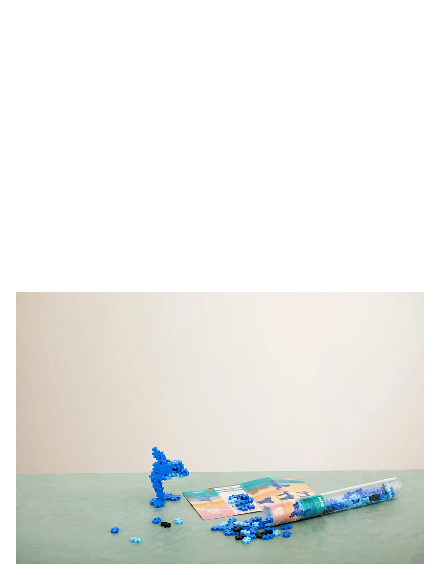 Plus-Plus - Plus-Plus Dolphin / 100 pcs Tube - byggsatser - mix - 2