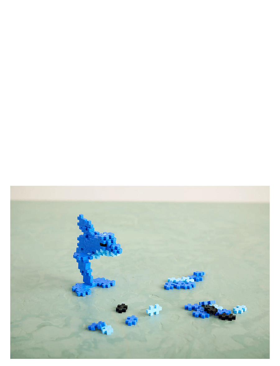 Plus-Plus - Plus-Plus Dolphin / 100 pcs Tube - byggsatser - mix - 3