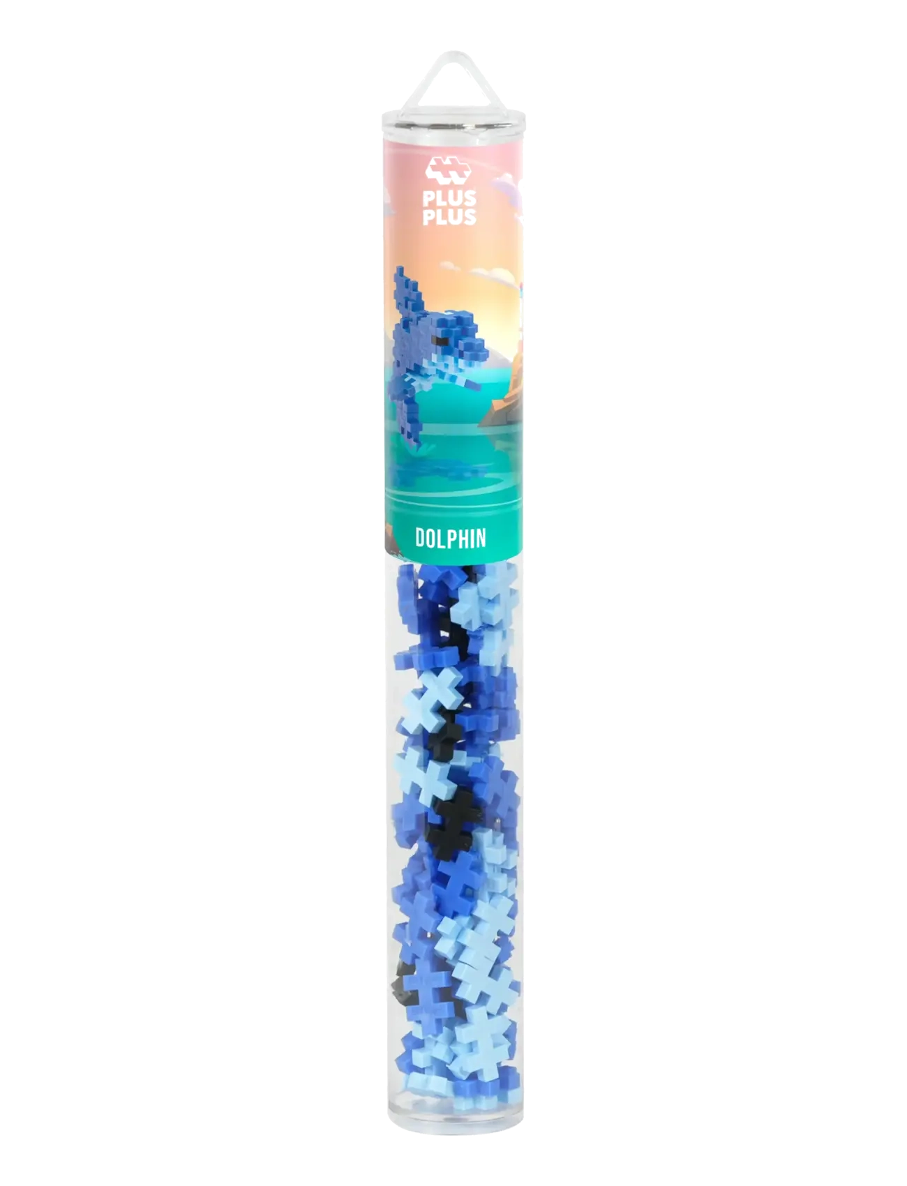 Plus-Plus - Plus-Plus Dolphin / 100 pcs Tube - byggesæt - mix - 4