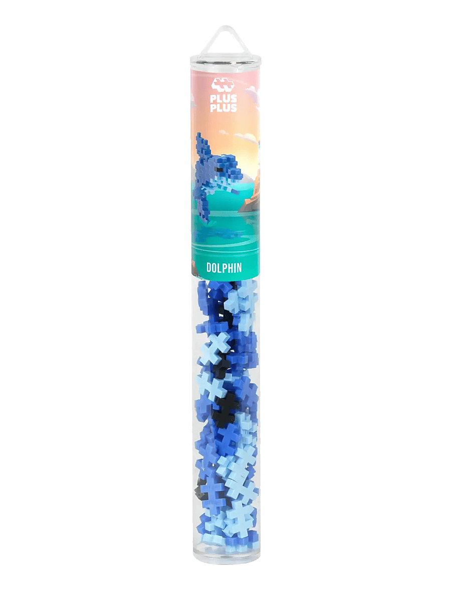 Plus-Plus - Plus-Plus Dolphin / 100 pcs Tube - byggsatser - mix - 5