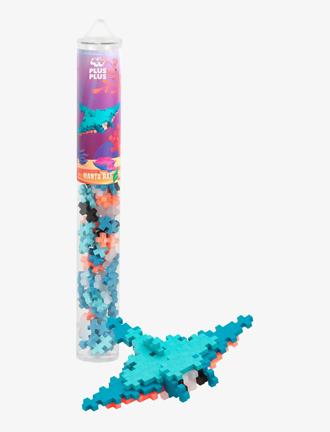 Plus-Plus - Plus-Plus Manta Ray / 100 pcs Tube - rakennuspalikat - mix - 1
