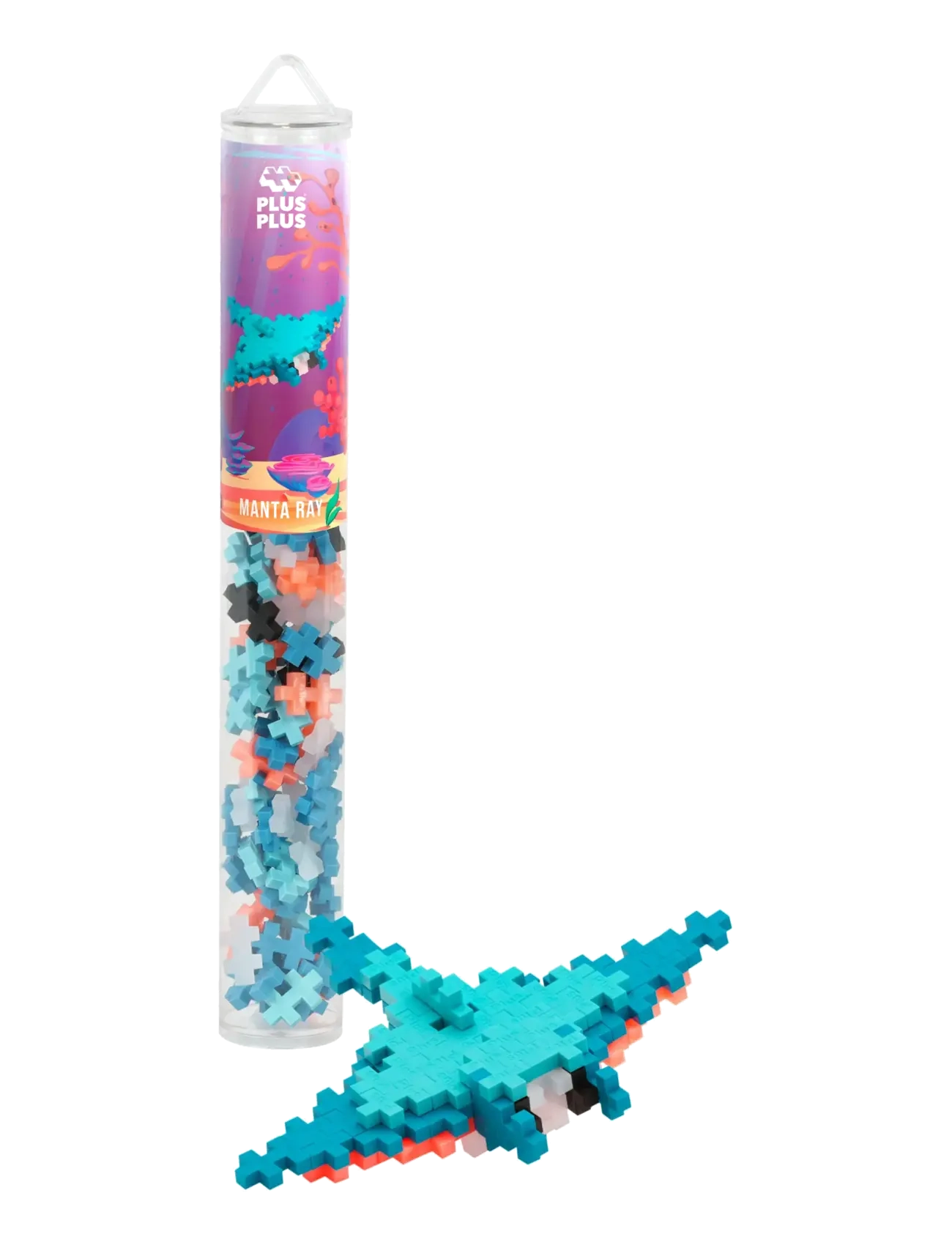 Plus-Plus Plus-Plus Manta Ray / 100 pcs Tube - Plus-Plus - MIX / multi