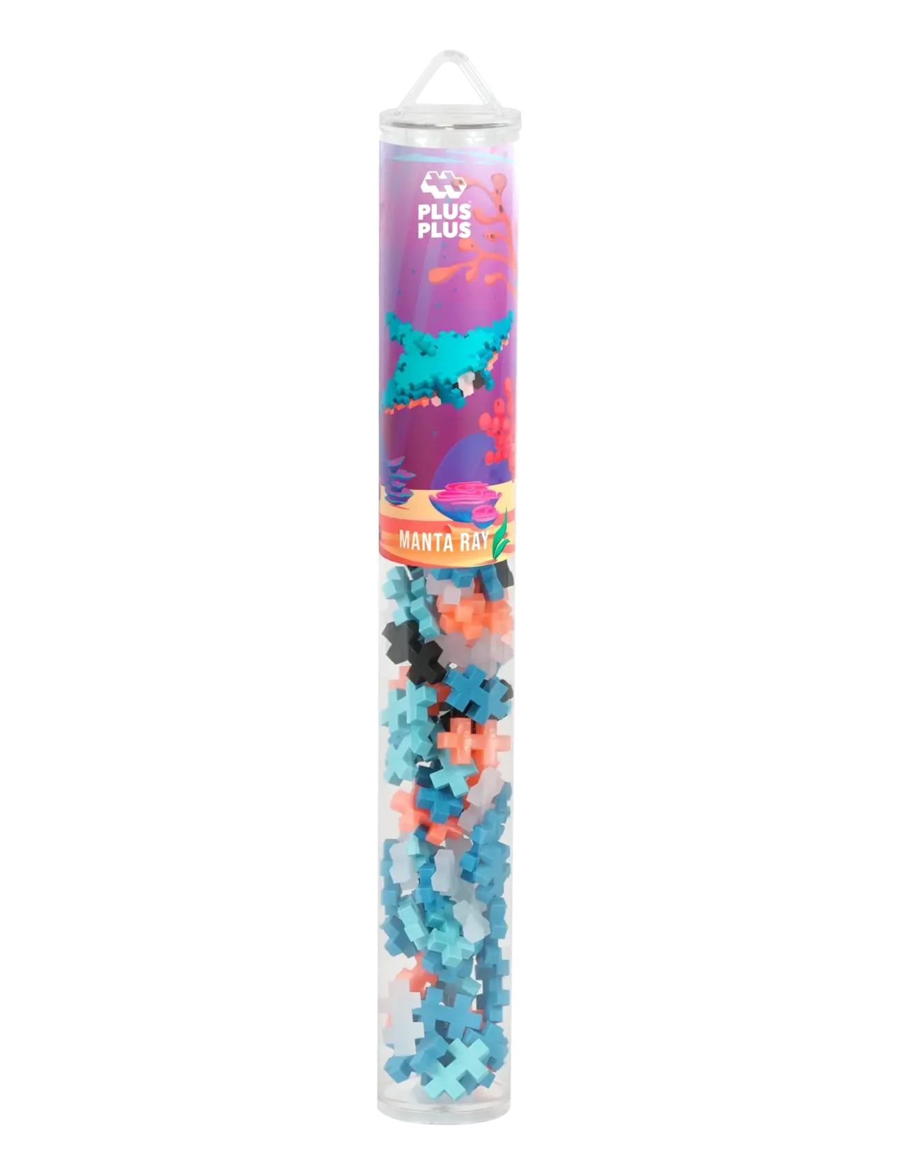 Plus-Plus - Plus-Plus Manta Ray / 100 pcs Tube - byggklossar - mix - 3
