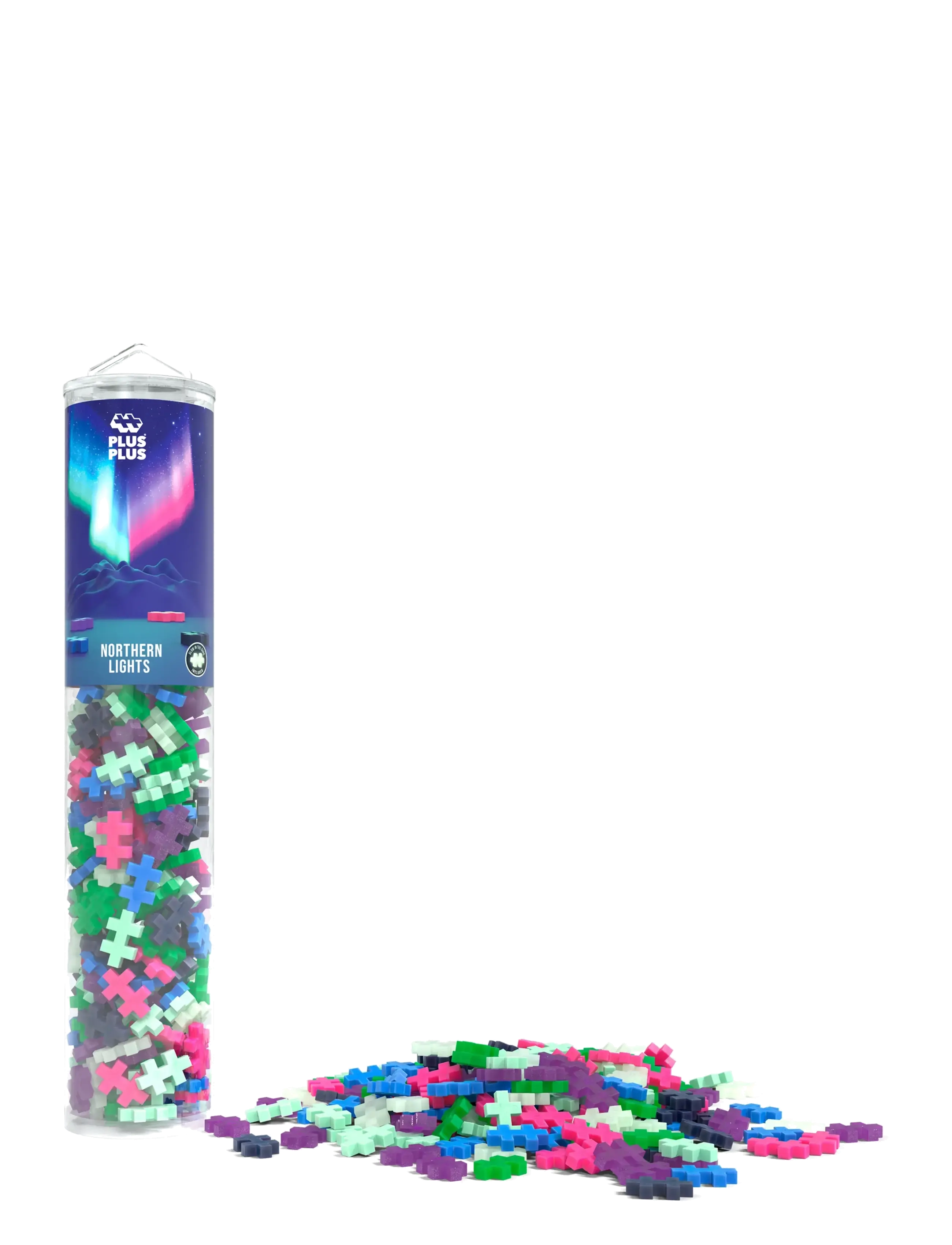 Plus-Plus - Plus-Plus Northern Lights mix / 240 pcs Tube - byggeklodser - mix - 2