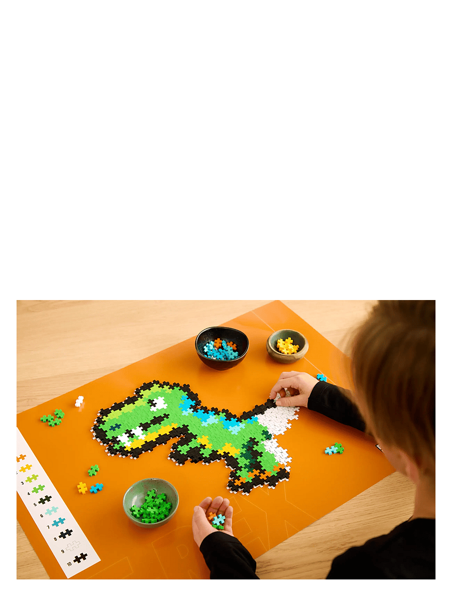 Plus-Plus - Plus-Plus Puzzle By Number T-Rex 250 pcs - klassiske puslespill - mix - 1