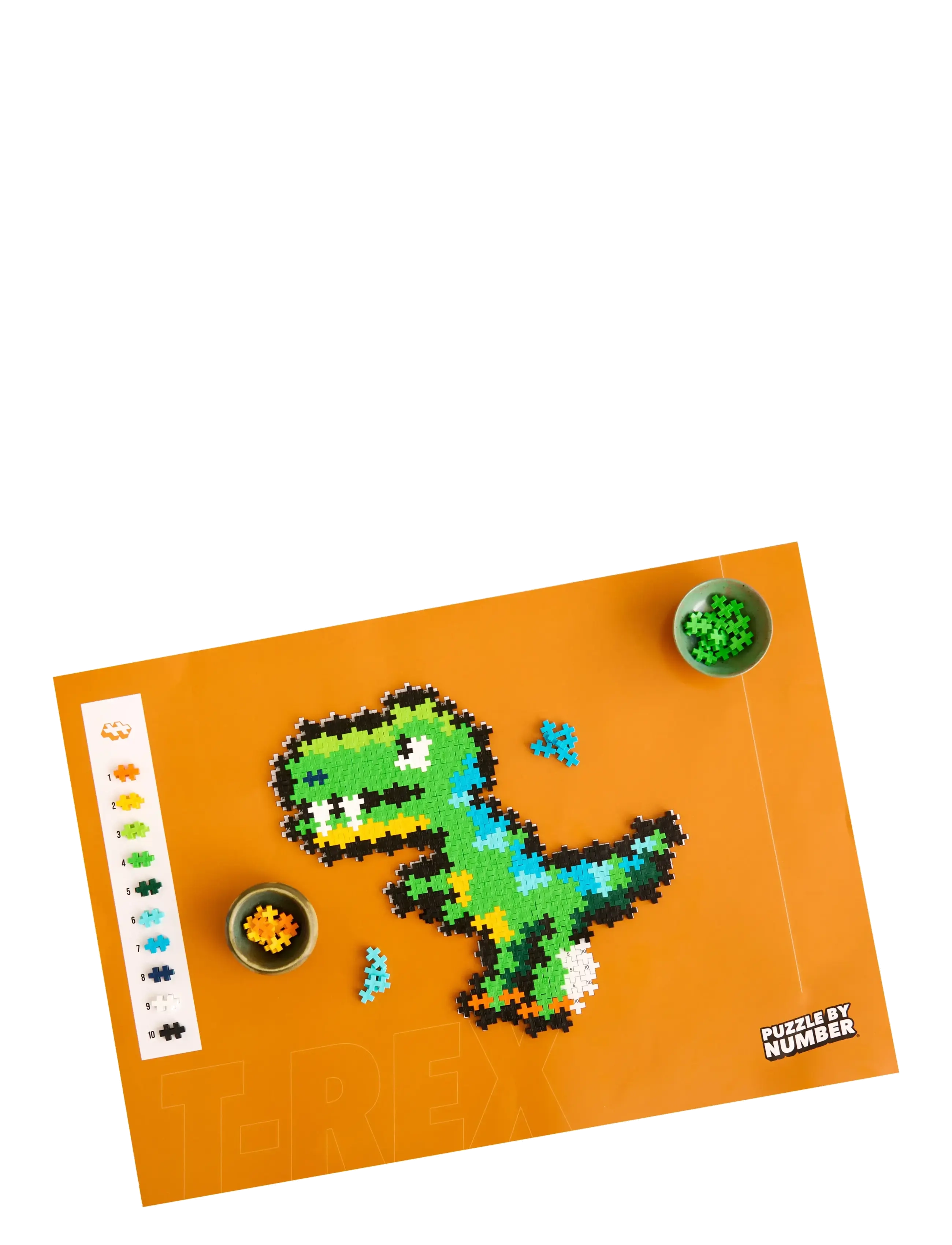Plus-Plus - Plus-Plus Puzzle By Number T-Rex 250 pcs - klassiska pussel - mix - 5