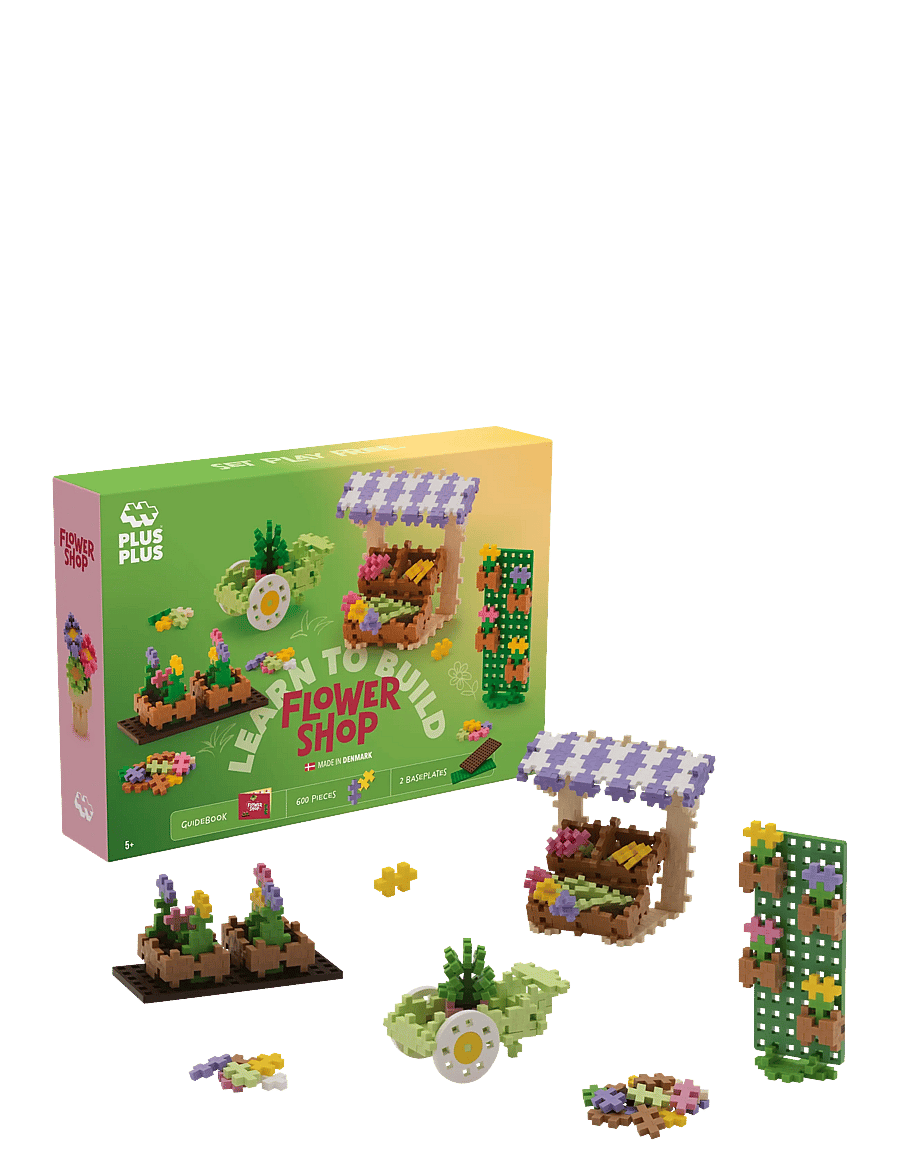 Plus-Plus - Plus-Plus Learn to Build Flower Shop - byggsatser - mix - 1