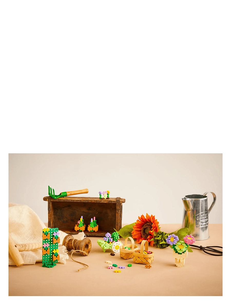 Plus-Plus - Plus-Plus Learn to Build Flower Shop - byggsatser - mix - 3