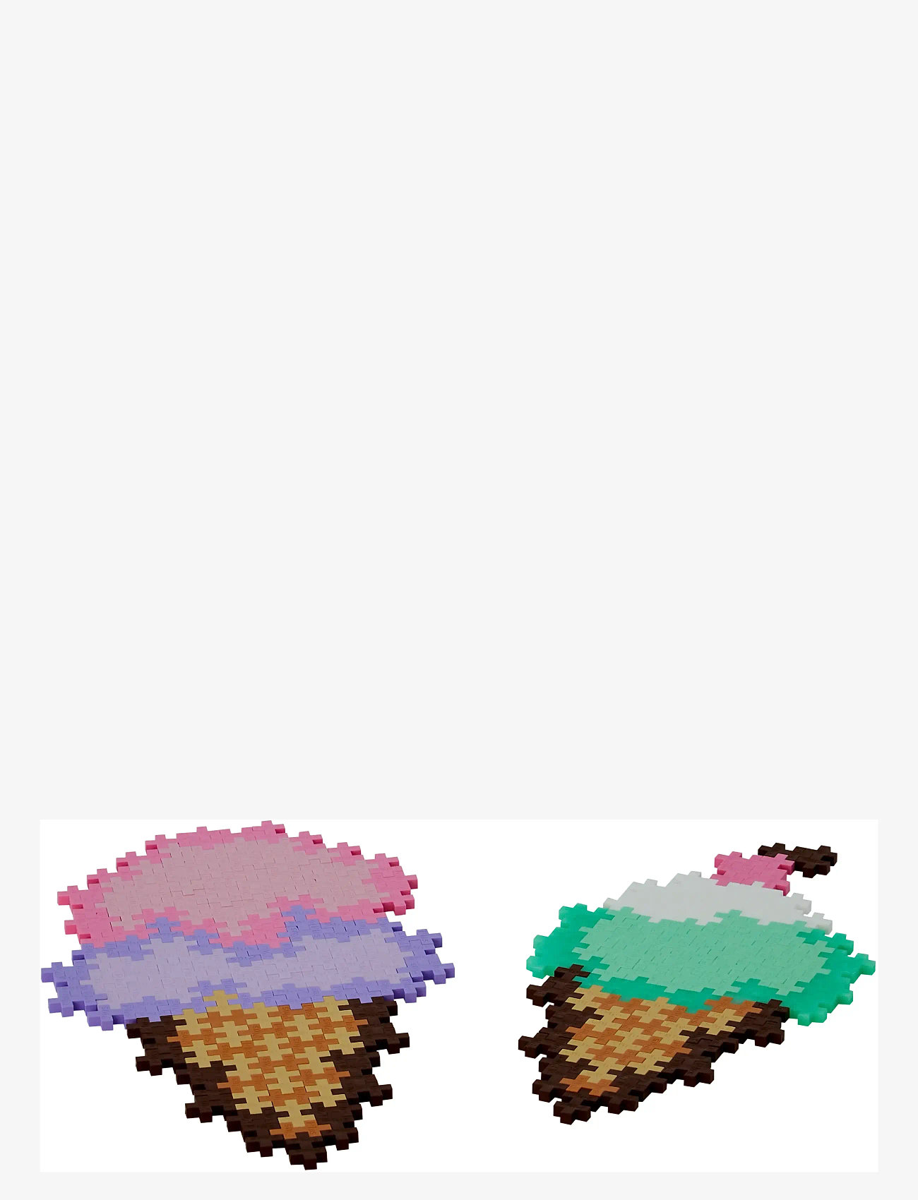 Plus-Plus - Plus-Plus Puzzle By Number Ice Cream Cones 250pcs - byggesæt - mix - 4