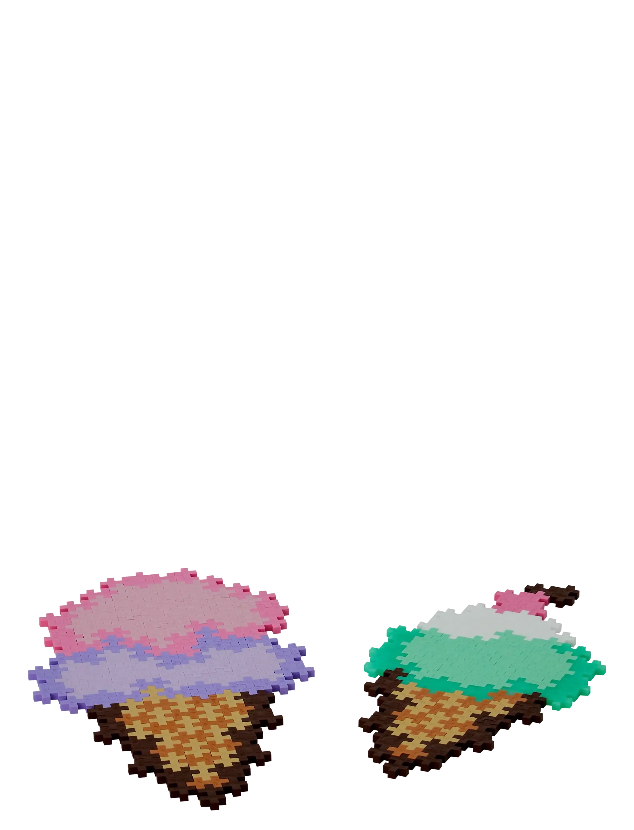 Plus-Plus - Plus-Plus Puzzle By Number Ice Cream Cones 250pcs - byggesæt - mix - 4