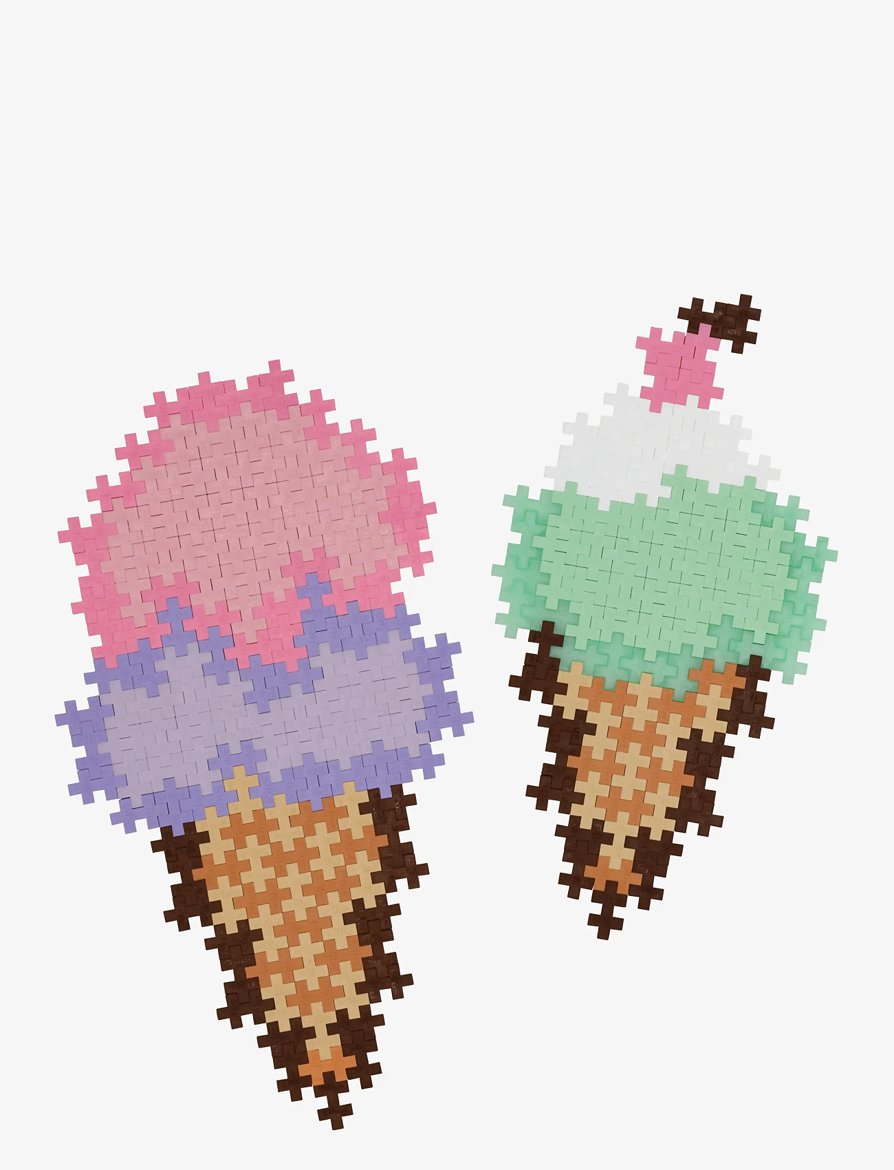 Plus-Plus - Plus-Plus Puzzle By Number Ice Cream Cones 250pcs - byggesæt - mix - 5