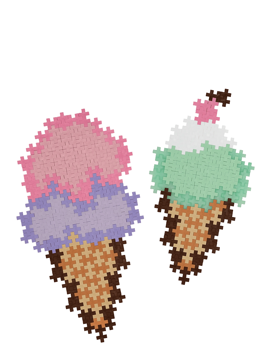 Plus-Plus - Plus-Plus Puzzle By Number Ice Cream Cones 250pcs - baukästen - mix - 5