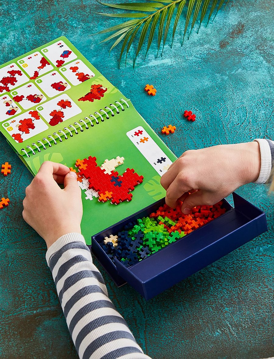 Plus-Plus - Plus-Plus Activity Pad – Dinosaurs - bausteine - mix - 5