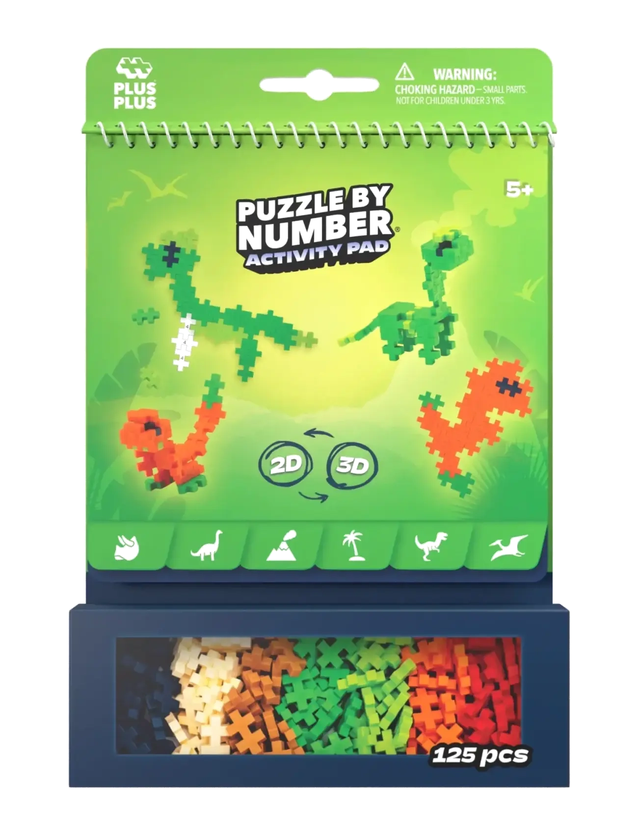 Plus-Plus - Plus-Plus Activity Pad – Dinosaurs - mix - 3