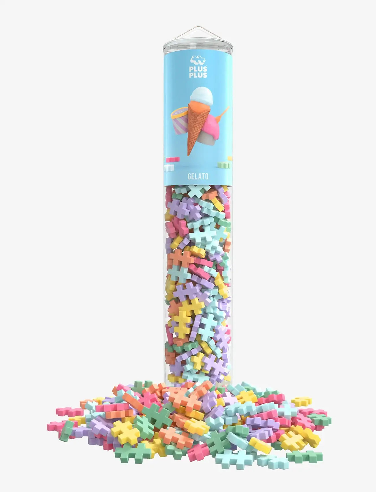 Plus-Plus - Plus-Plus Gelato mix / 240 pcs Tube - byggesæt - mix - 1