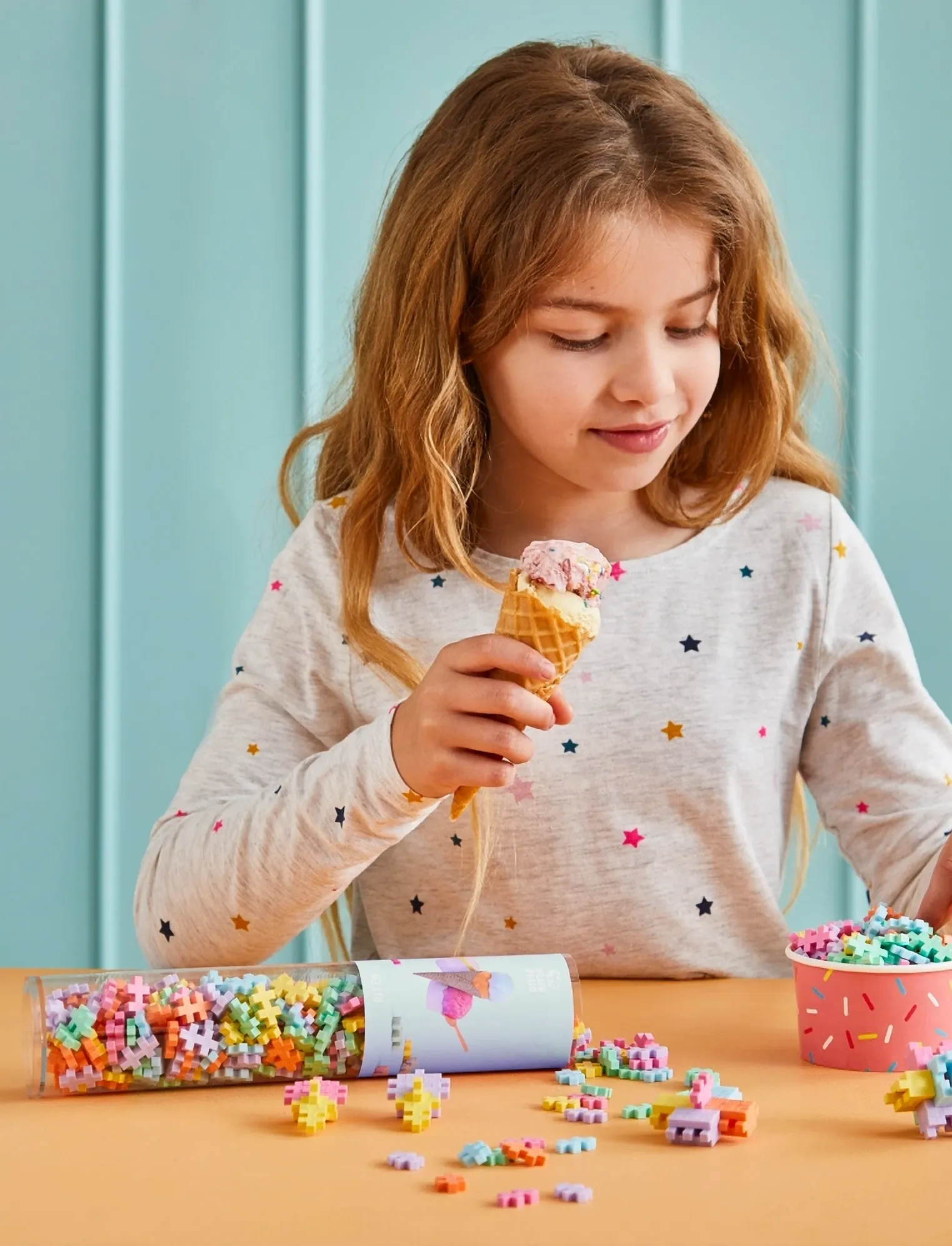 Plus-Plus - Plus-Plus Gelato mix / 240 pcs Tube - byggesæt - mix - 3