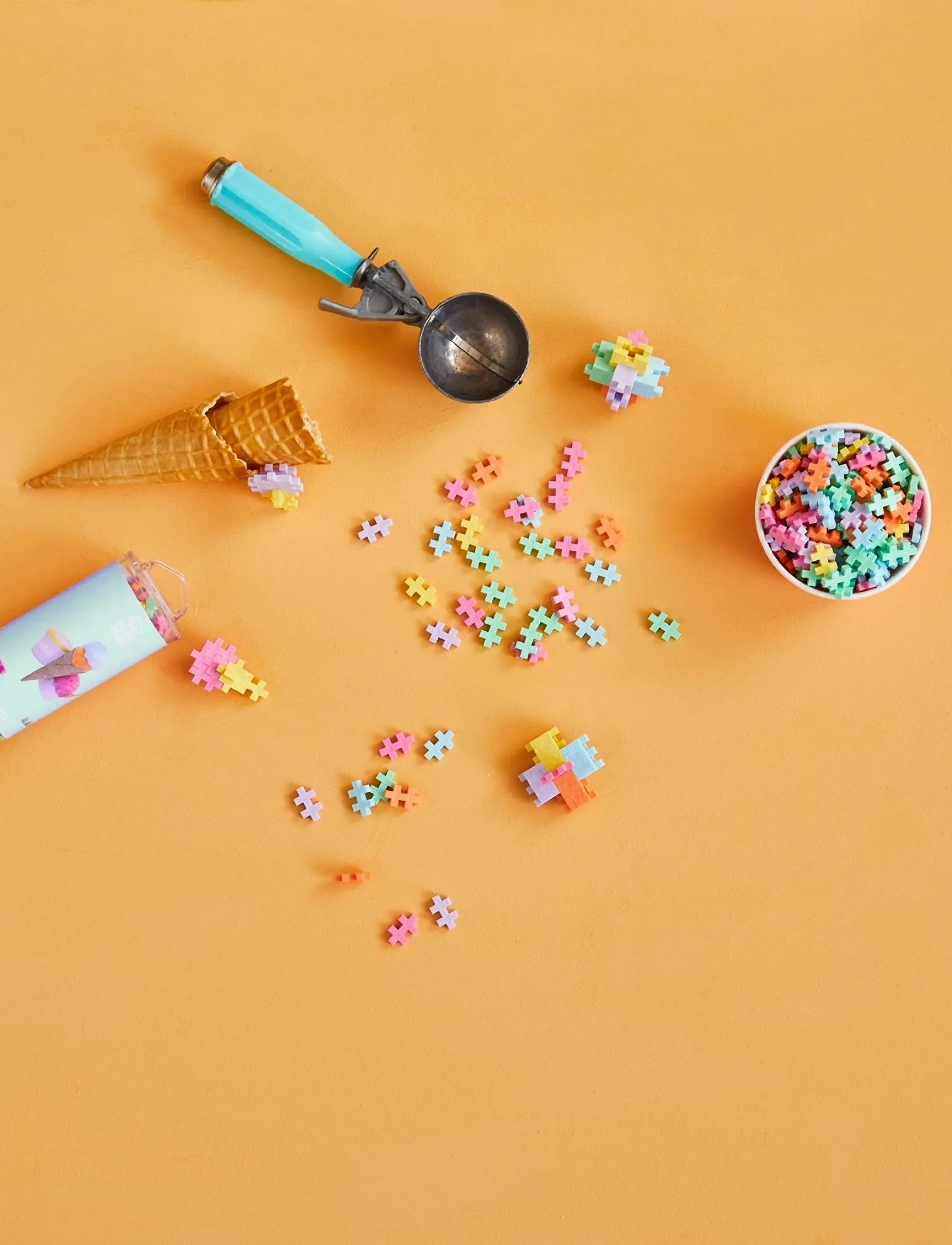 Plus-Plus - Plus-Plus Gelato mix / 240 pcs Tube - byggesæt - mix - 5