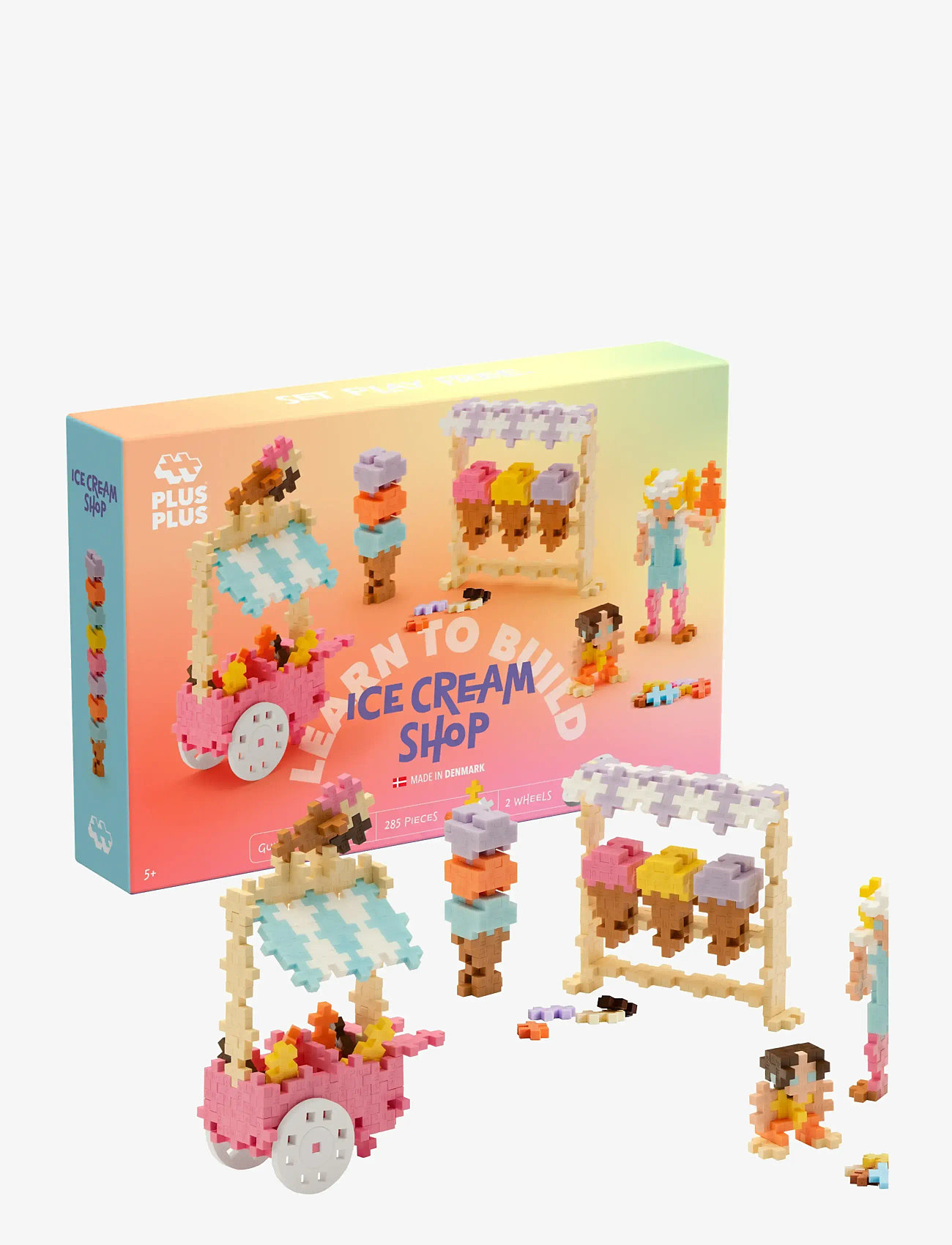 Plus-Plus - Plus-Plus Learn to Build Ice Cream Shop - byggeklodser - mix - 1