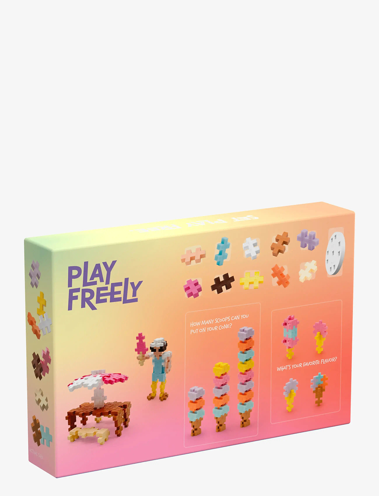 Plus-Plus - Plus-Plus Learn to Build Ice Cream Shop - byggeklodser - mix - 2