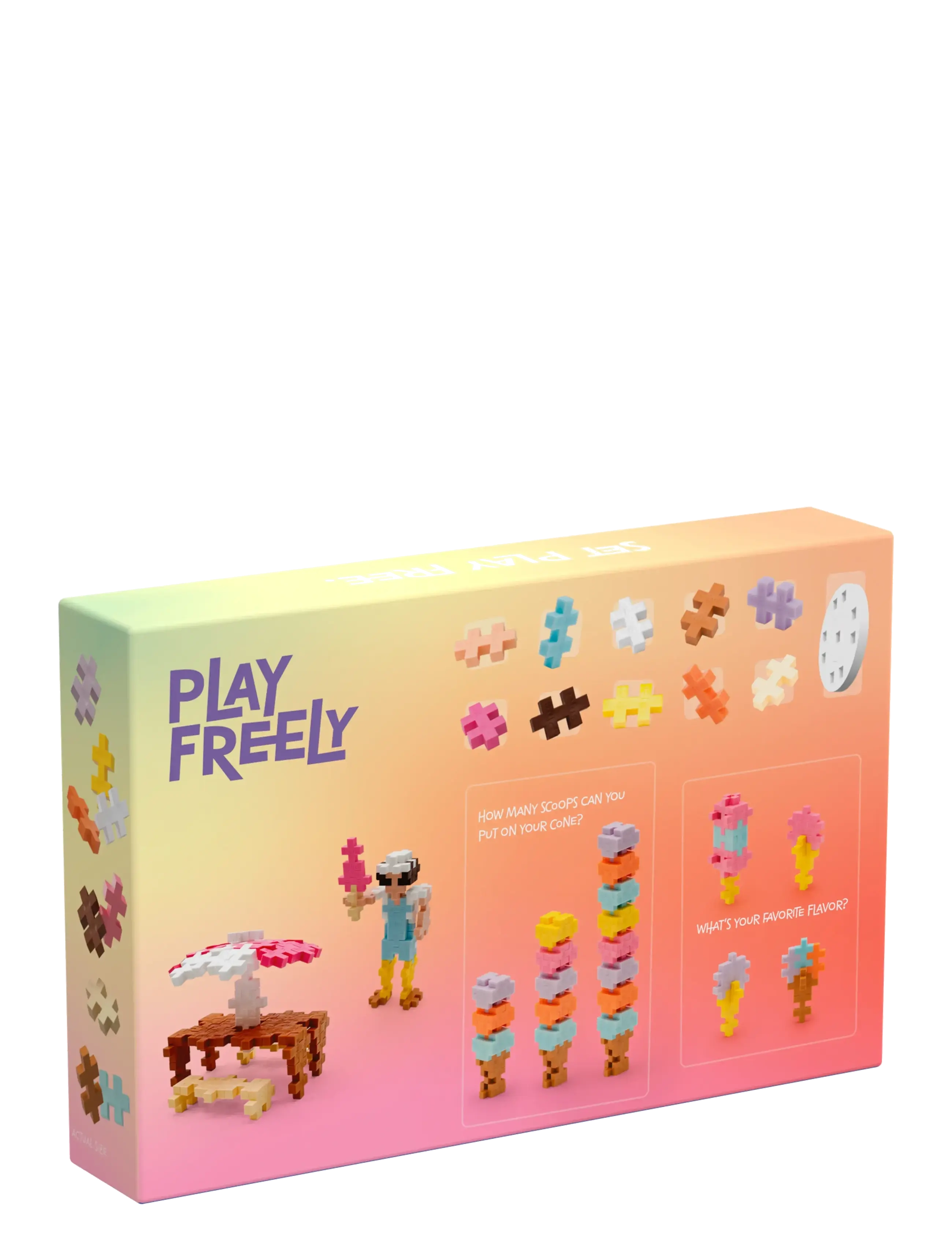 Plus-Plus - Plus-Plus Learn to Build Ice Cream Shop - byggeklodser - mix - 2