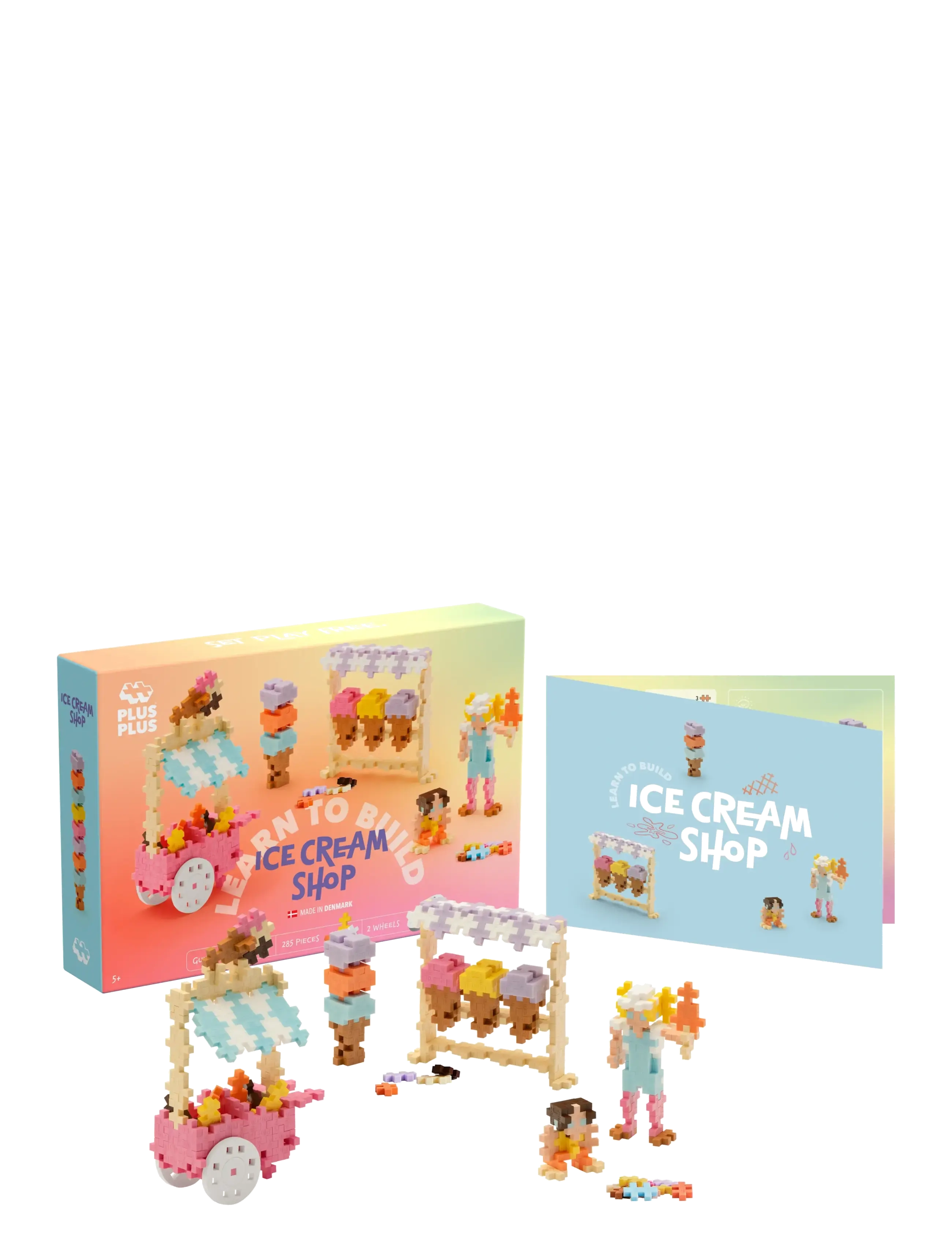 Plus-Plus - Plus-Plus Learn to Build Ice Cream Shop - byggeklodser - mix - 4