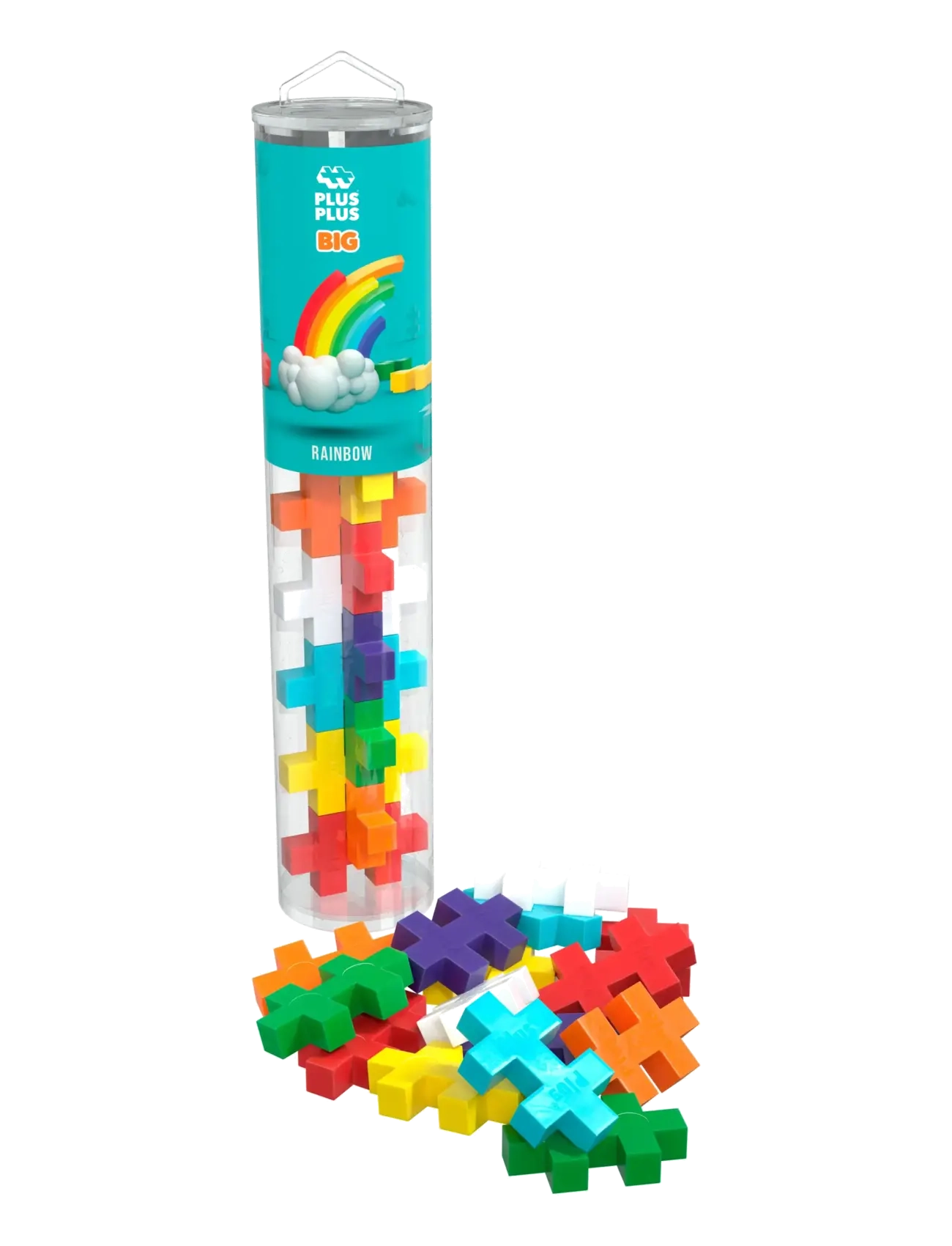 Plus-Plus Plus-Plus BIG Rainbow / 15 pcs Tube - Vis alt - MIX / multi