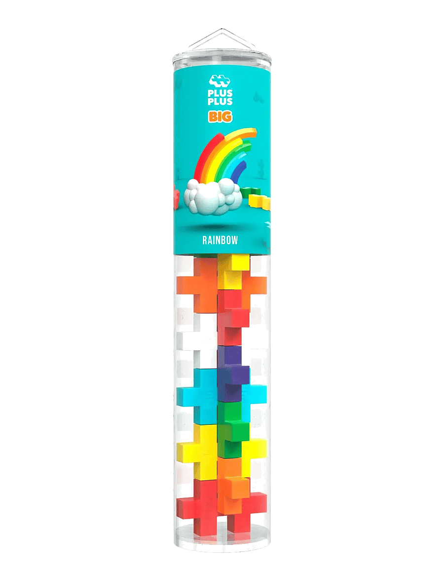 Plus-Plus - Plus-Plus BIG Rainbow / 15 pcs Tube - byggsatser - mix - 1