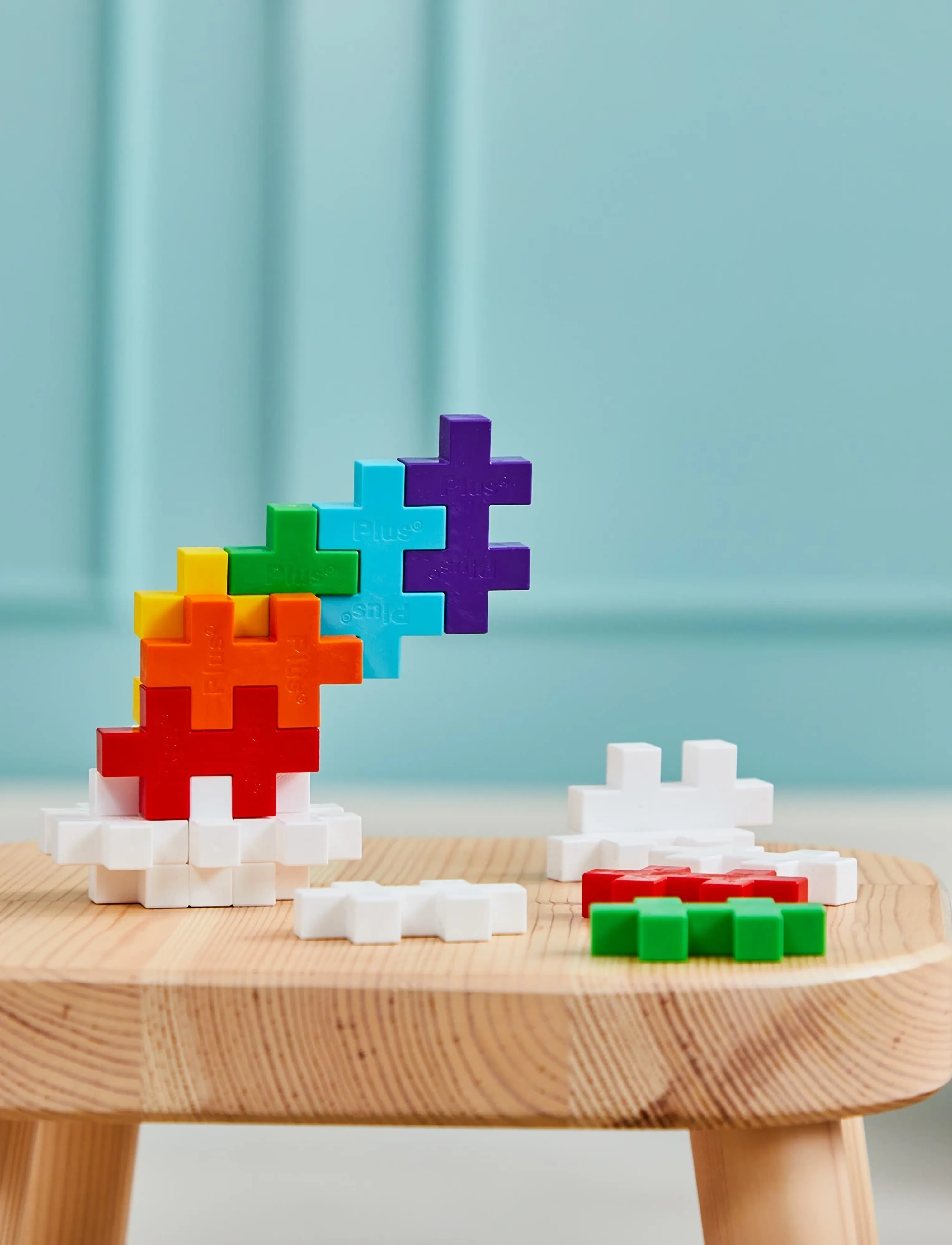 Plus-Plus - Plus-Plus BIG Rainbow / 15 pcs Tube - byggesæt - mix - 2