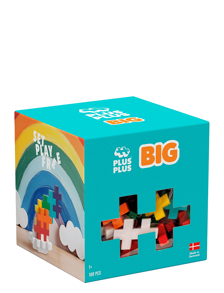 Plus-Plus - Plus-Plus BIG Rainbow Mix / 100 pcs - byggsatser - mix - 3